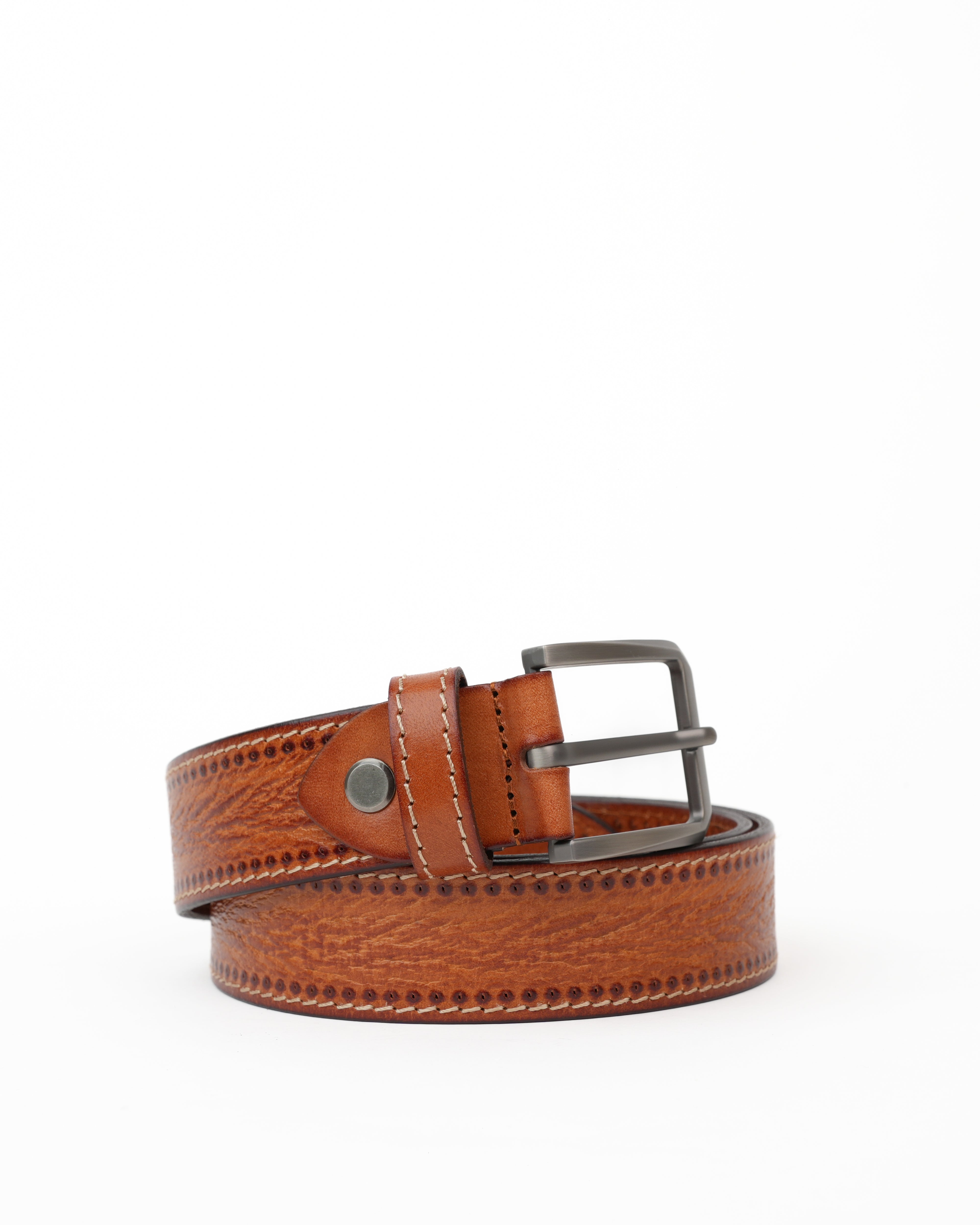 SHALAPI Genuine leather belts in Camel