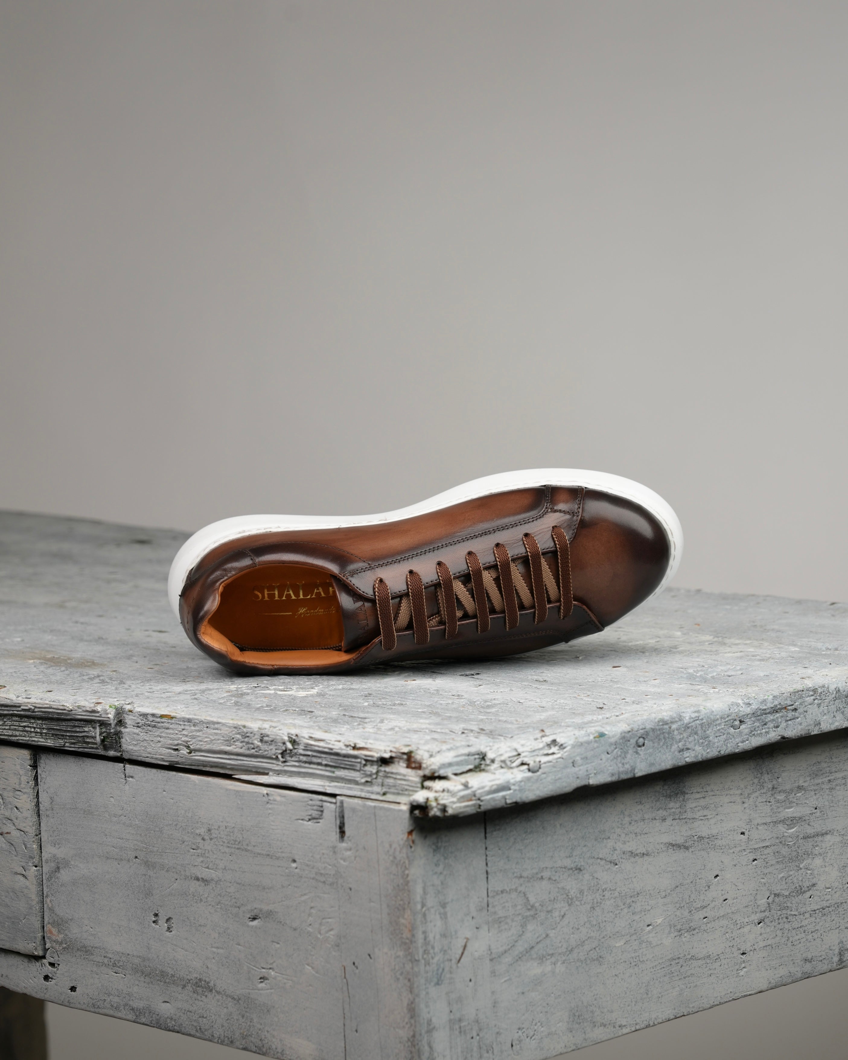 SHALAPI luxury Flaty classic sneakers 1.1 in brown