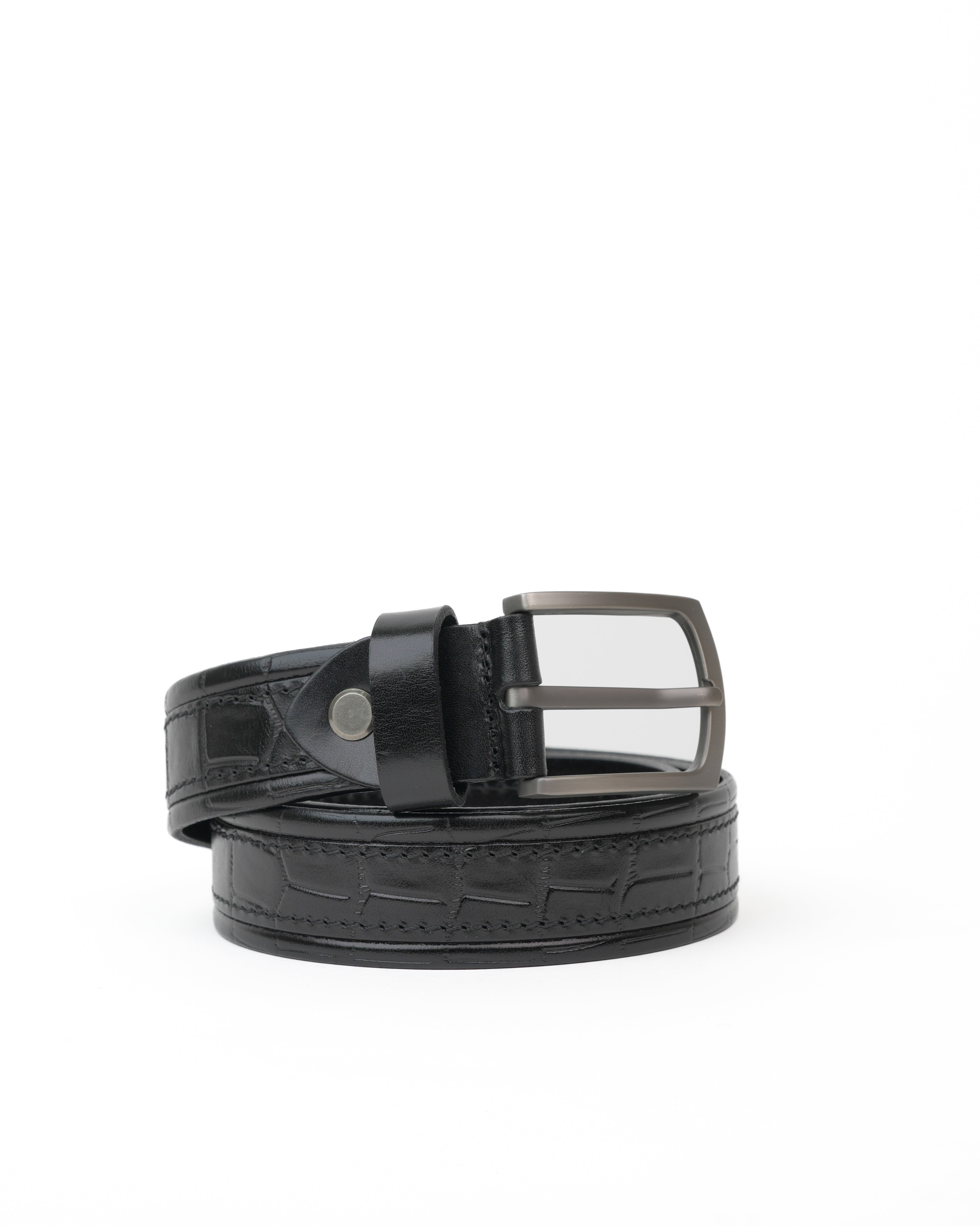 SHALAPI Genuine leather belts in black