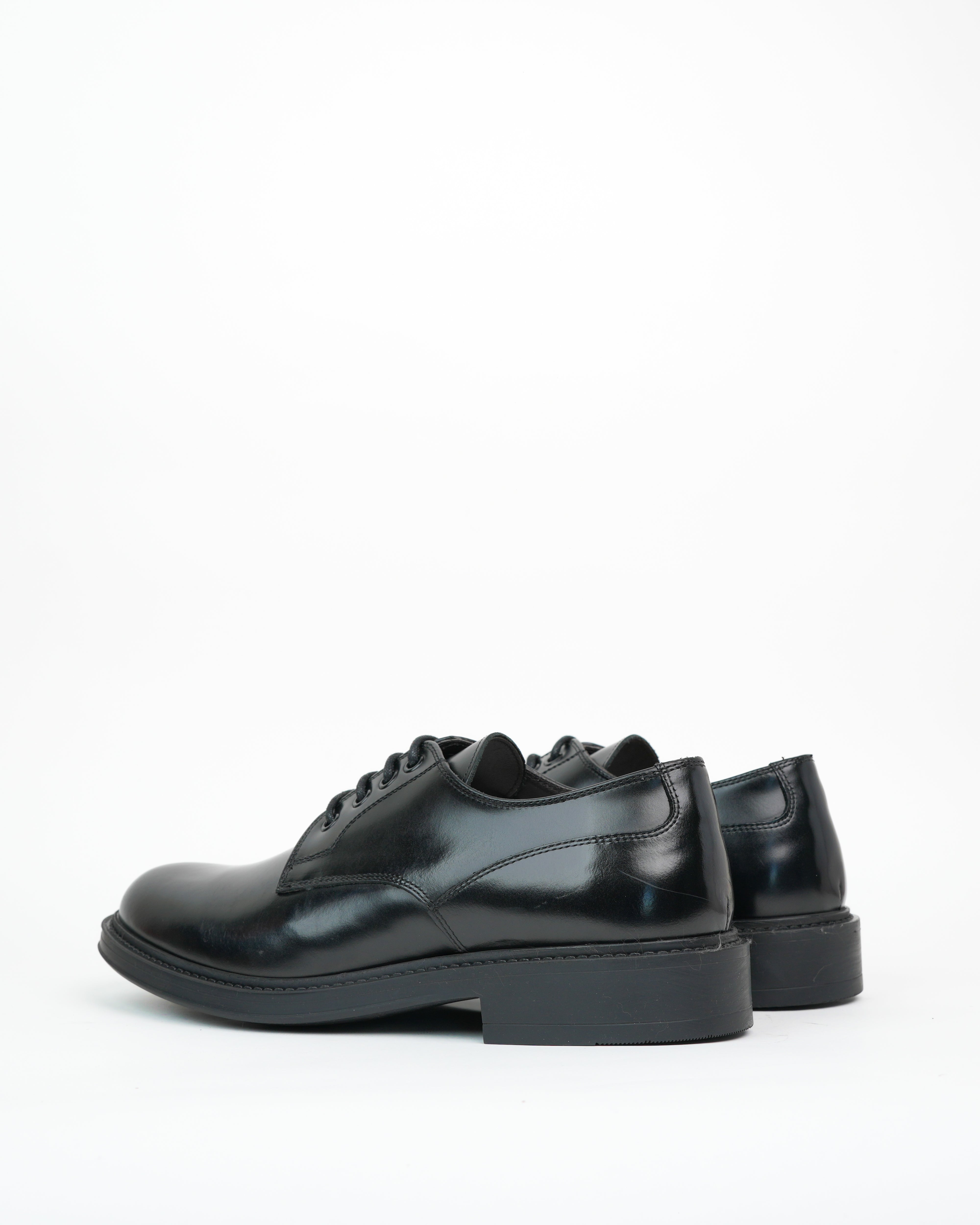 SHALAPI luxury LEO Derby shoes 1.1 in shiny Black