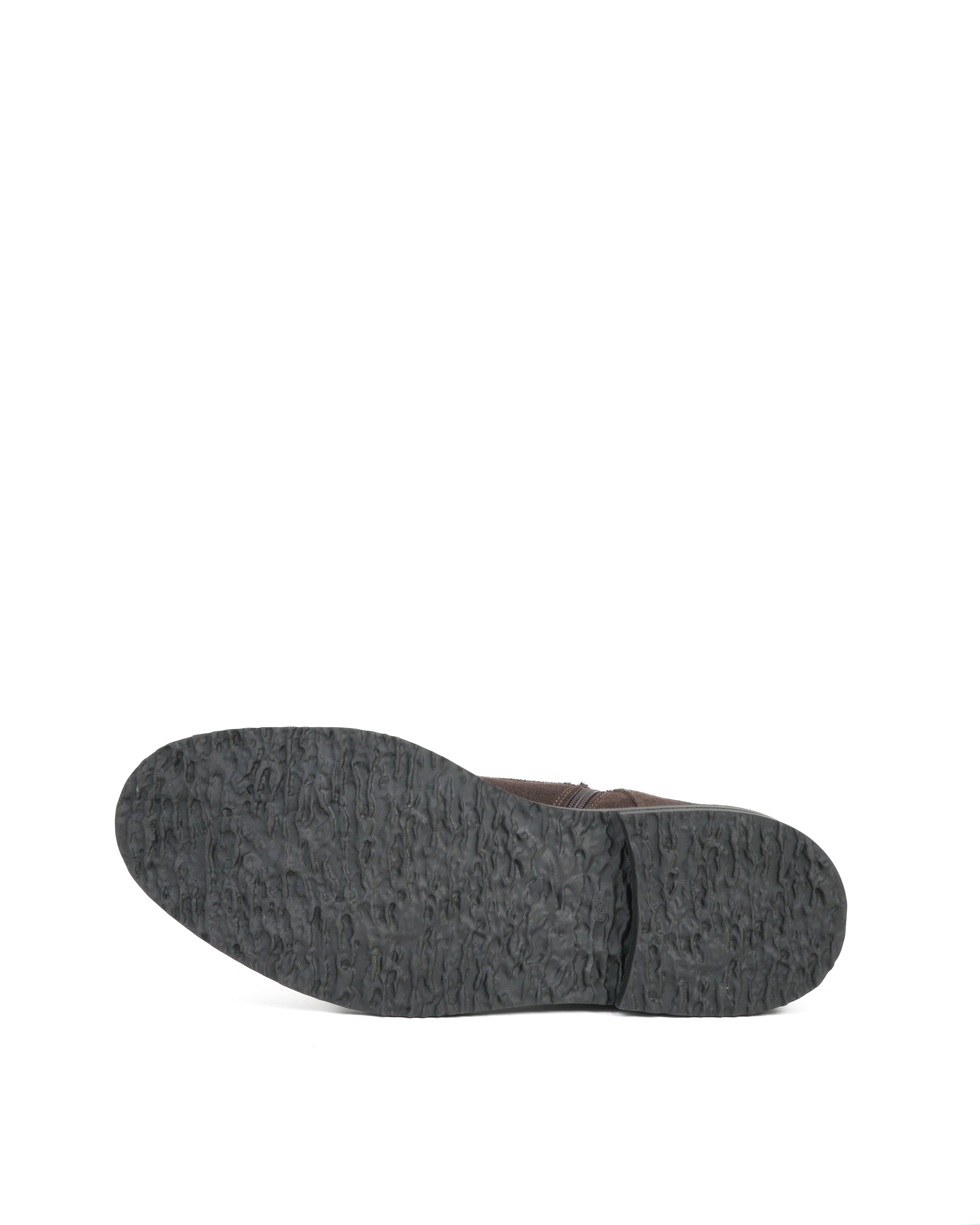 SHALAPI luxury 1.1 plain toe boots in suede leather in brown