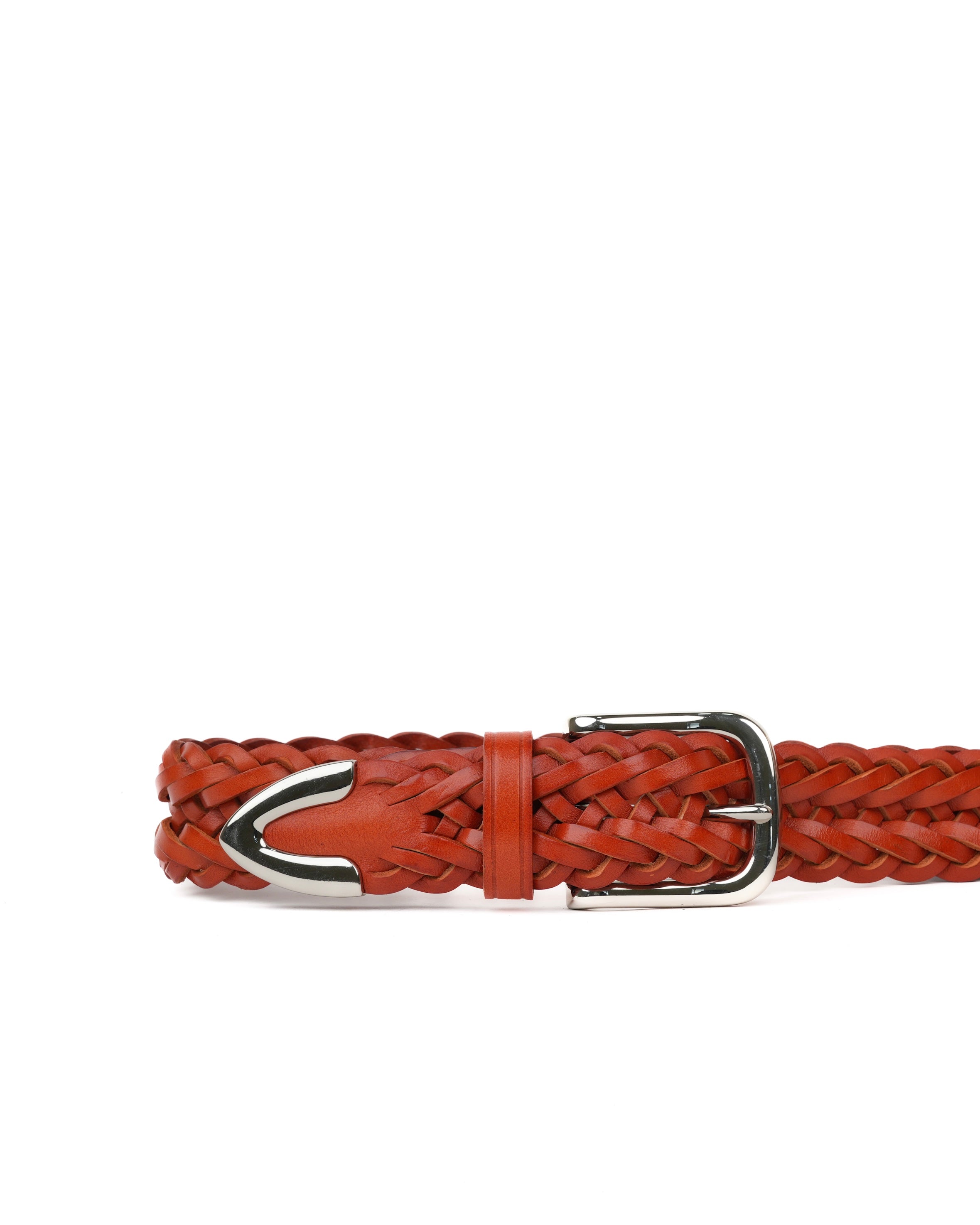 Handmade Braided Leather Belt in Camel – Shalapi Italy