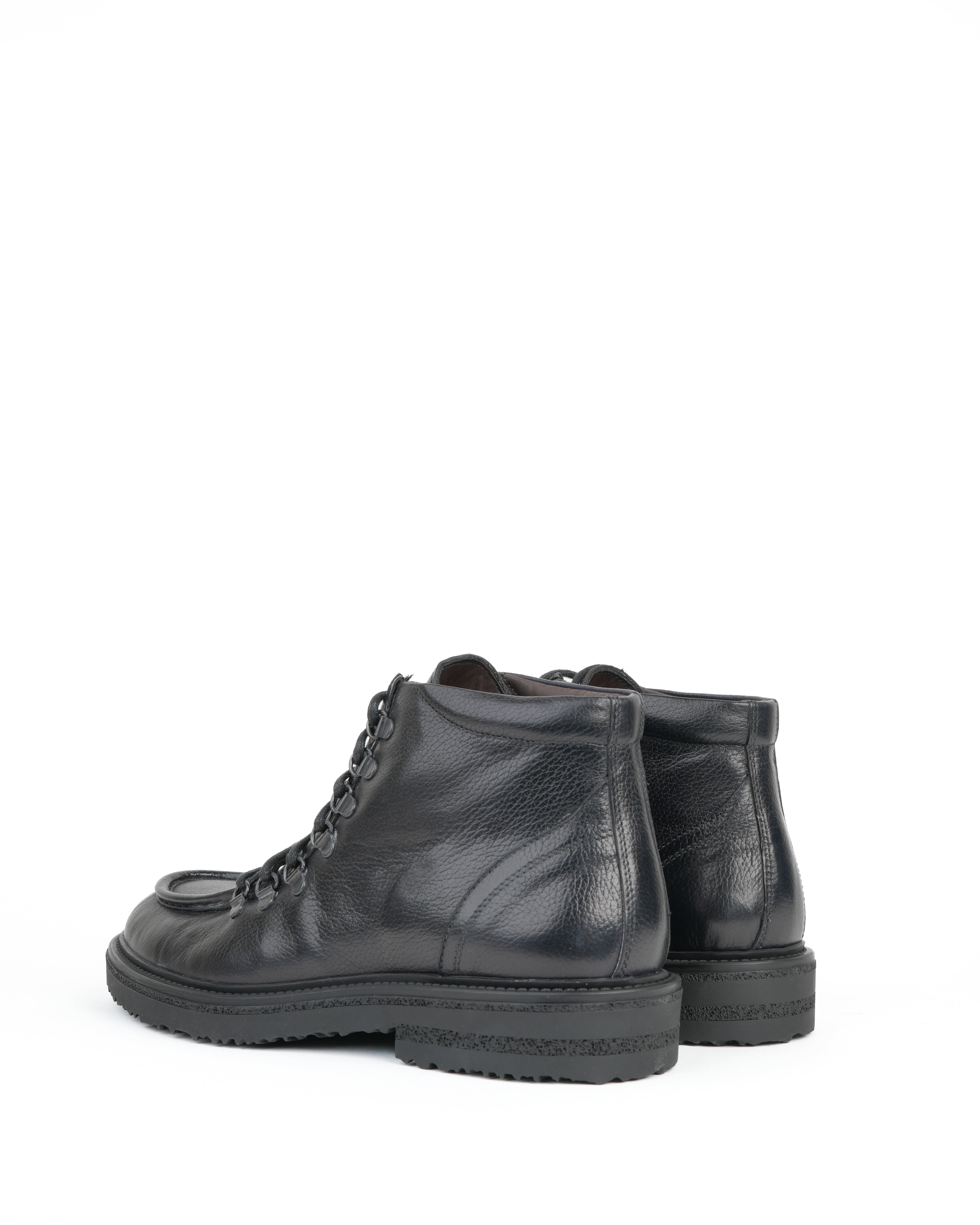 SHALAPI Fracap 1.1 luxury boots in full grain leather in black