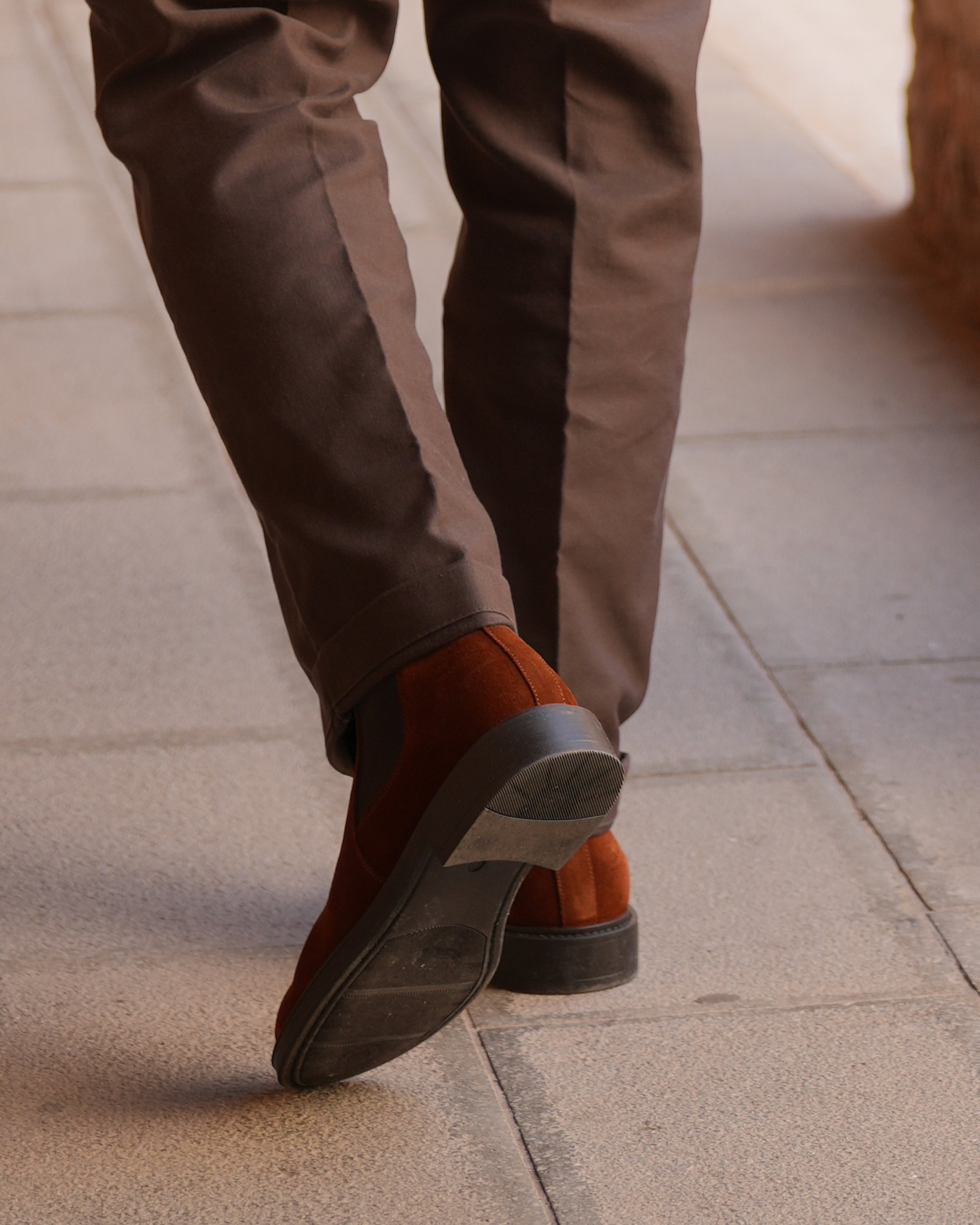 SHALAPI luxury Street boots 1.1 in suede camel