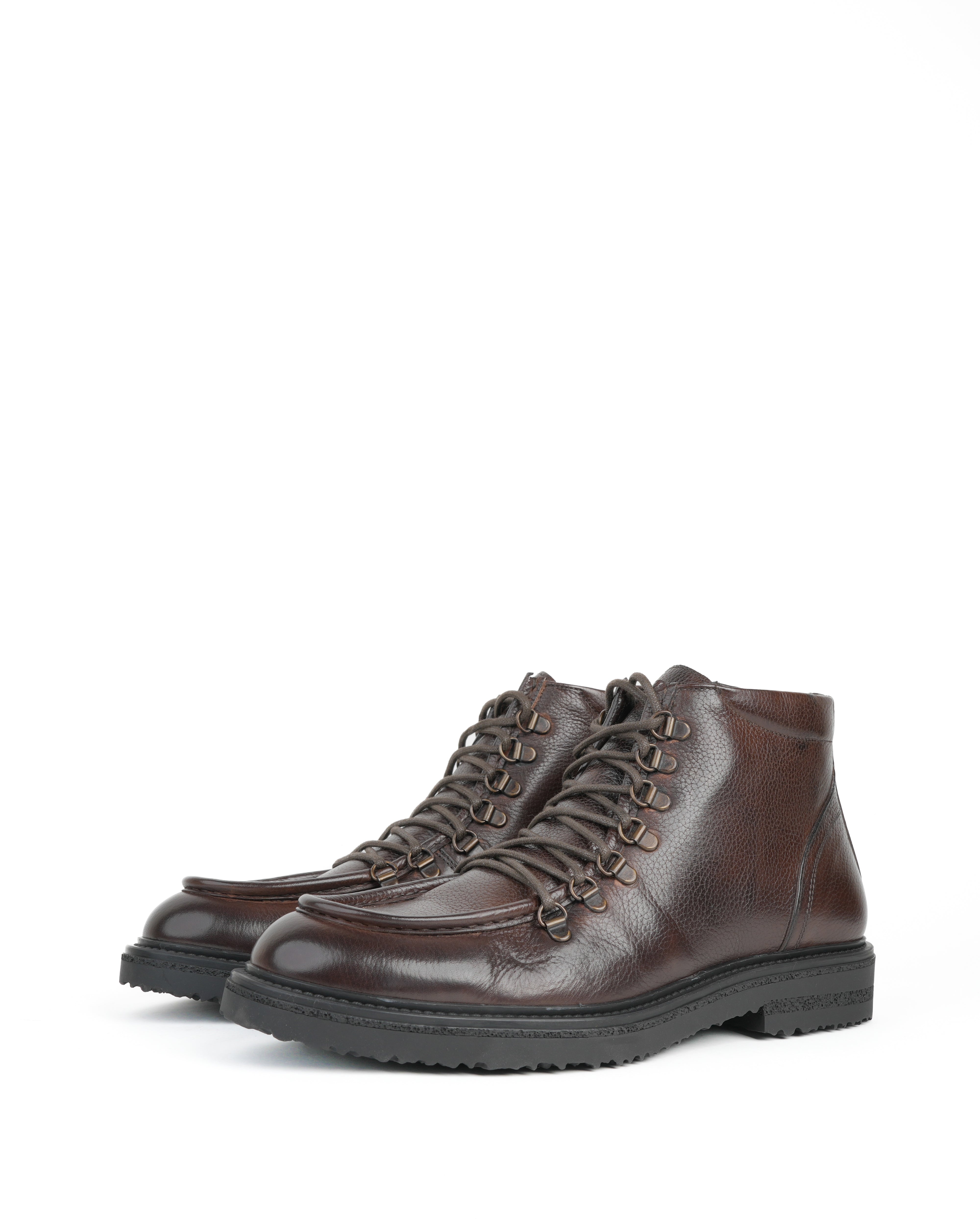 SHALAPI Fracap 1.1 luxury boots in full grain leather in brown