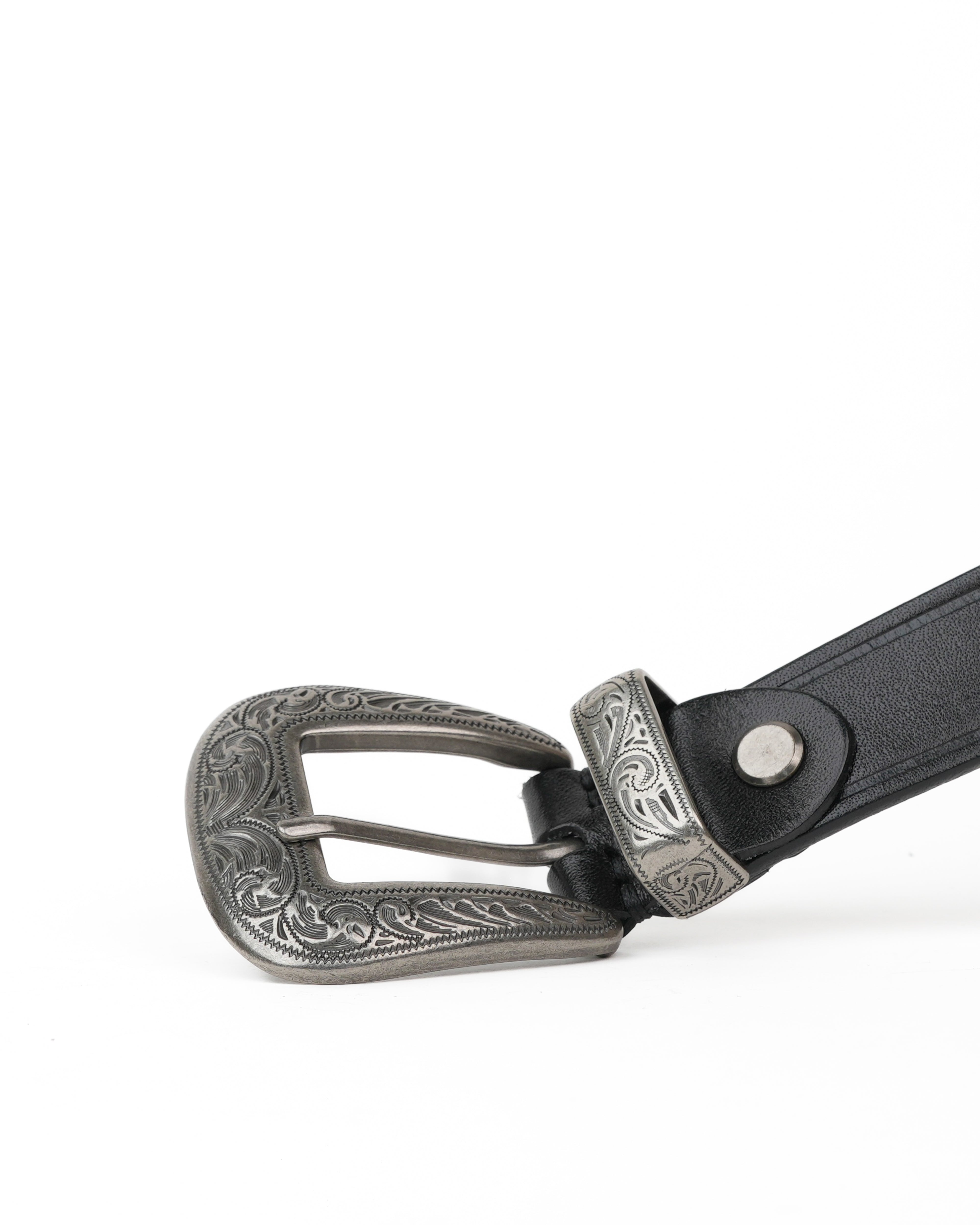SHALAPI Genuine leather belts in black