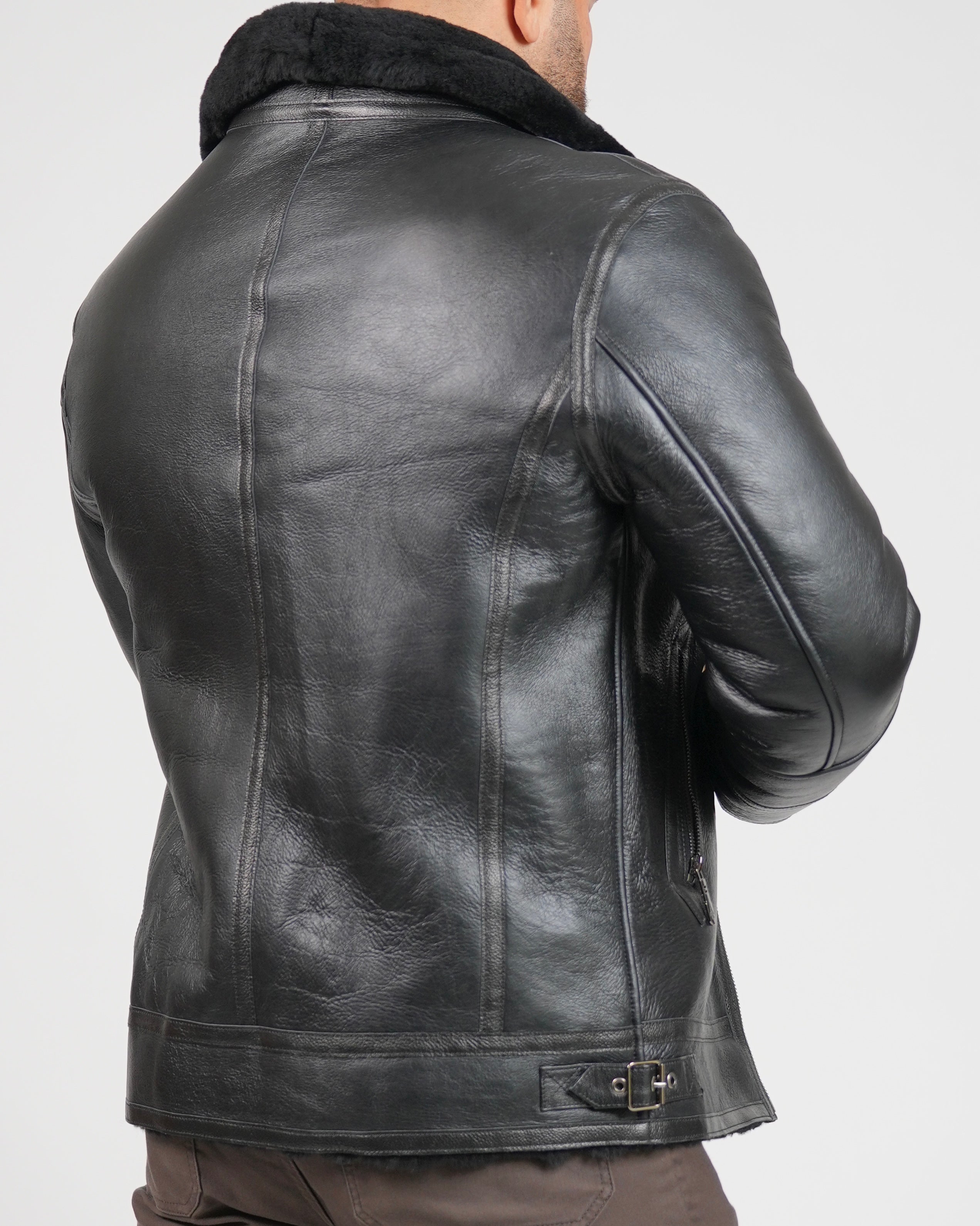 SHALAPI Firenze Noir Shearling Jacket