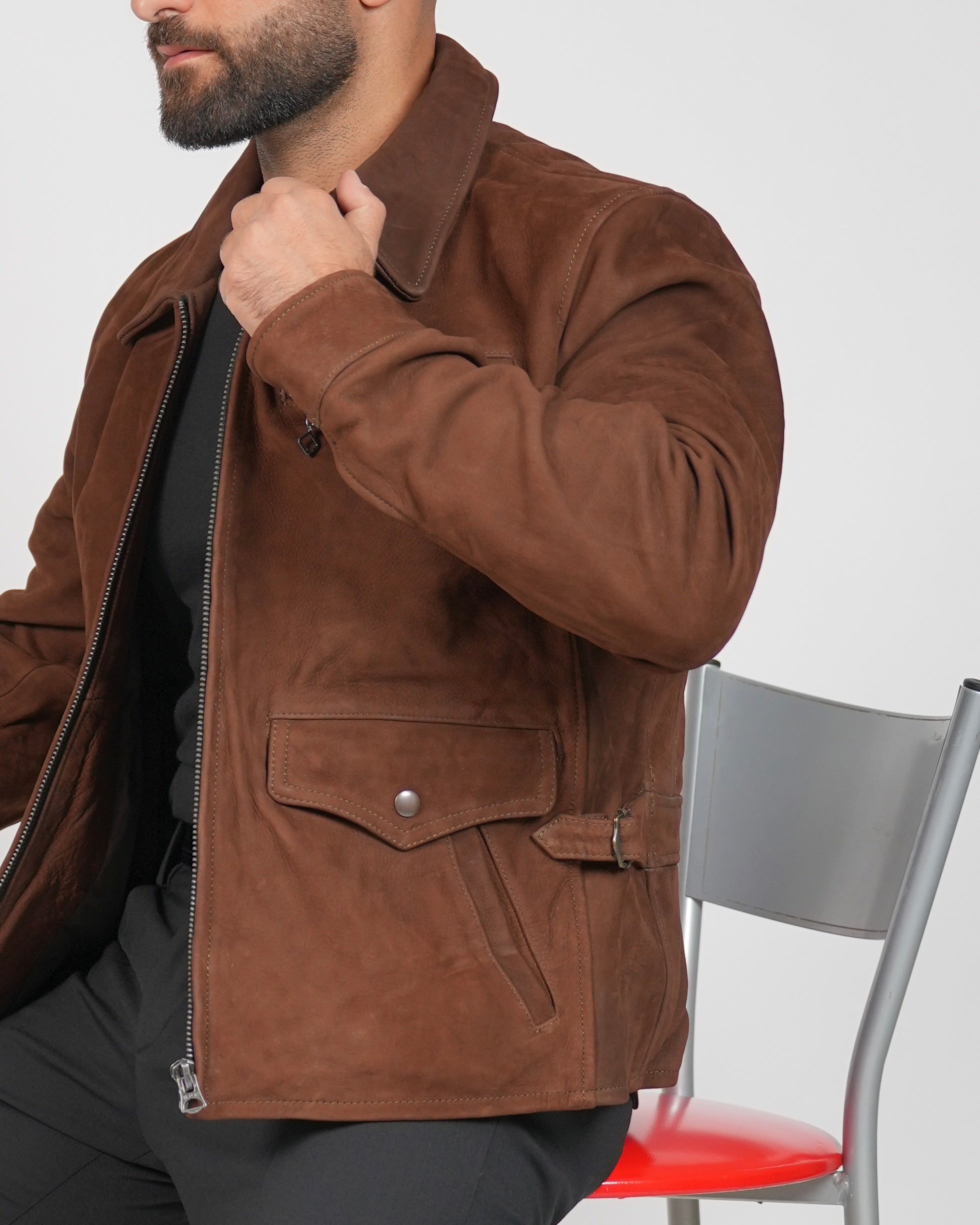 SHALAPI Modena Nubuck Calfskin Jacket