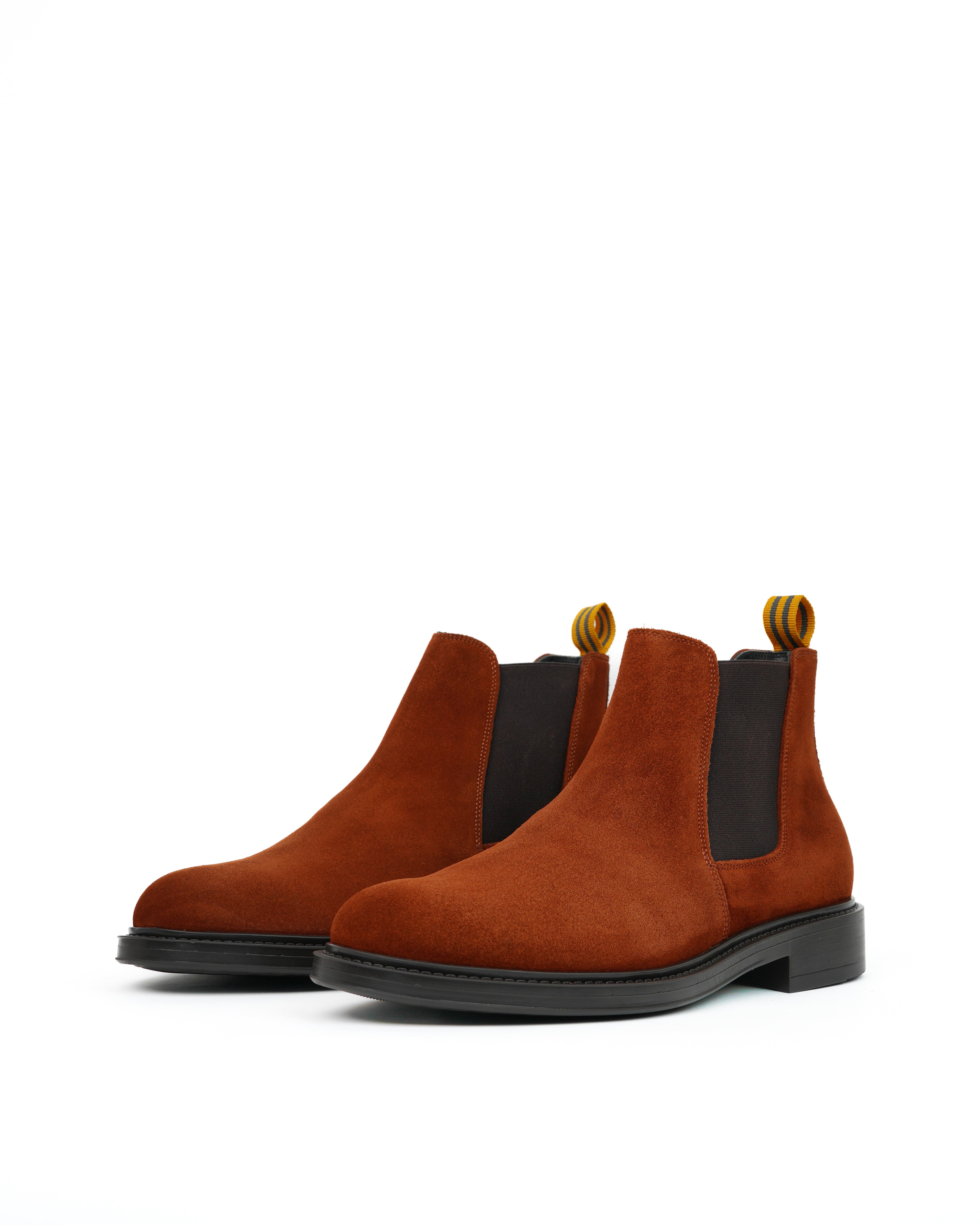 SHALAPI luxury Street boots 1.1 in suede camel