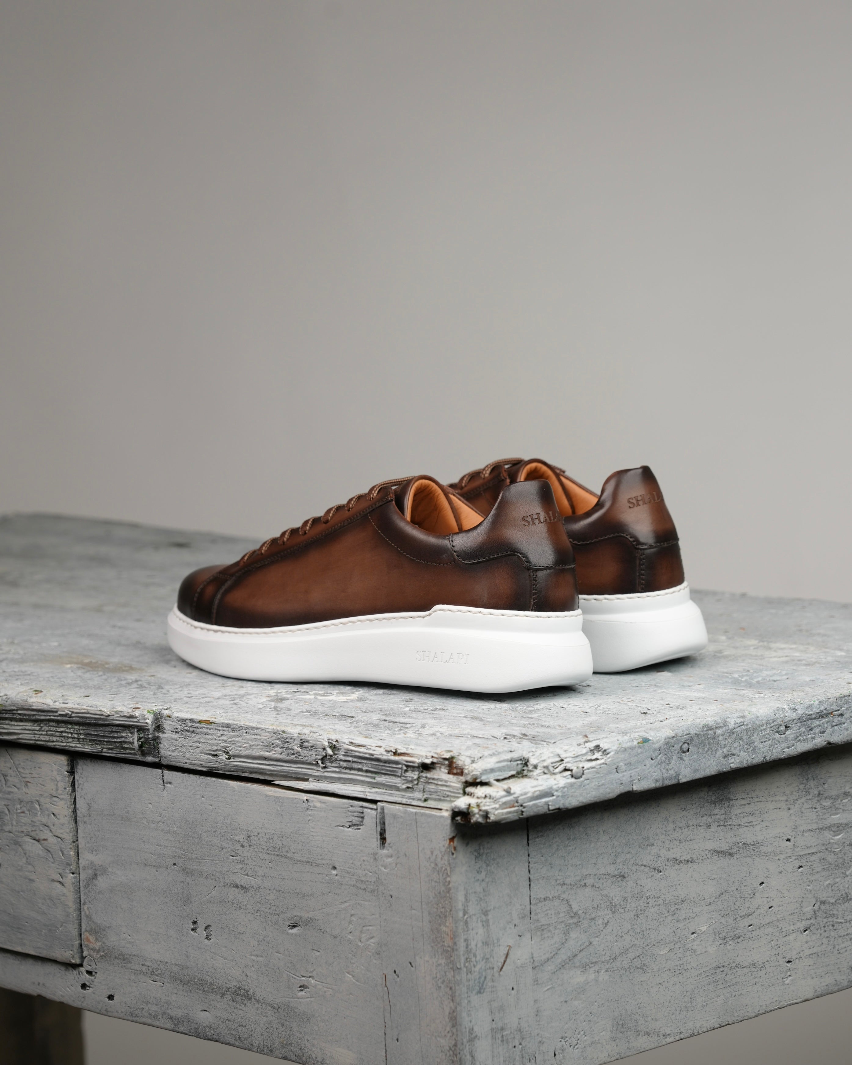 SHALAPI luxury Flaty classic sneakers 1.1 in brown