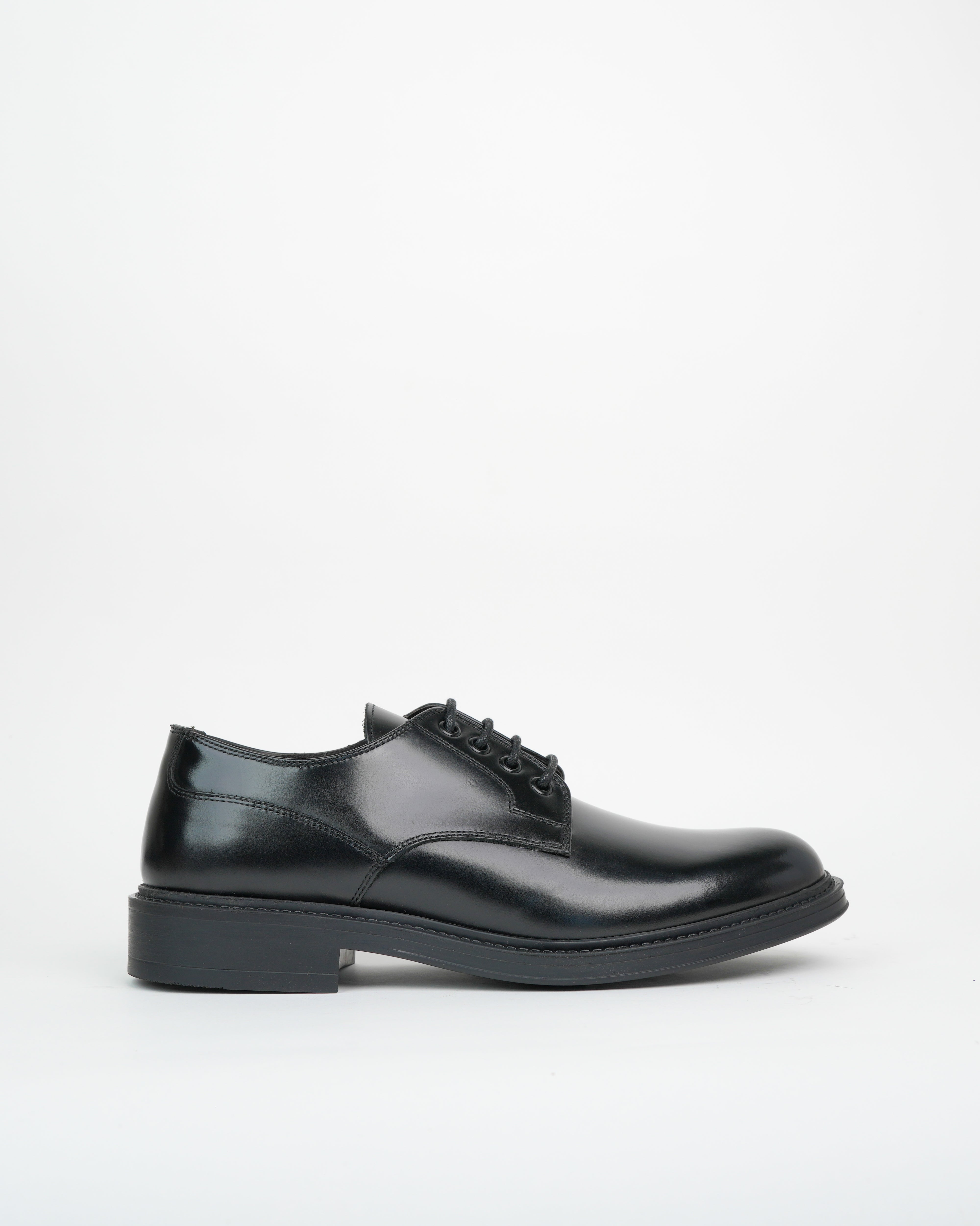 SHALAPI luxury LEO Derby shoes 1.1 in shiny Black