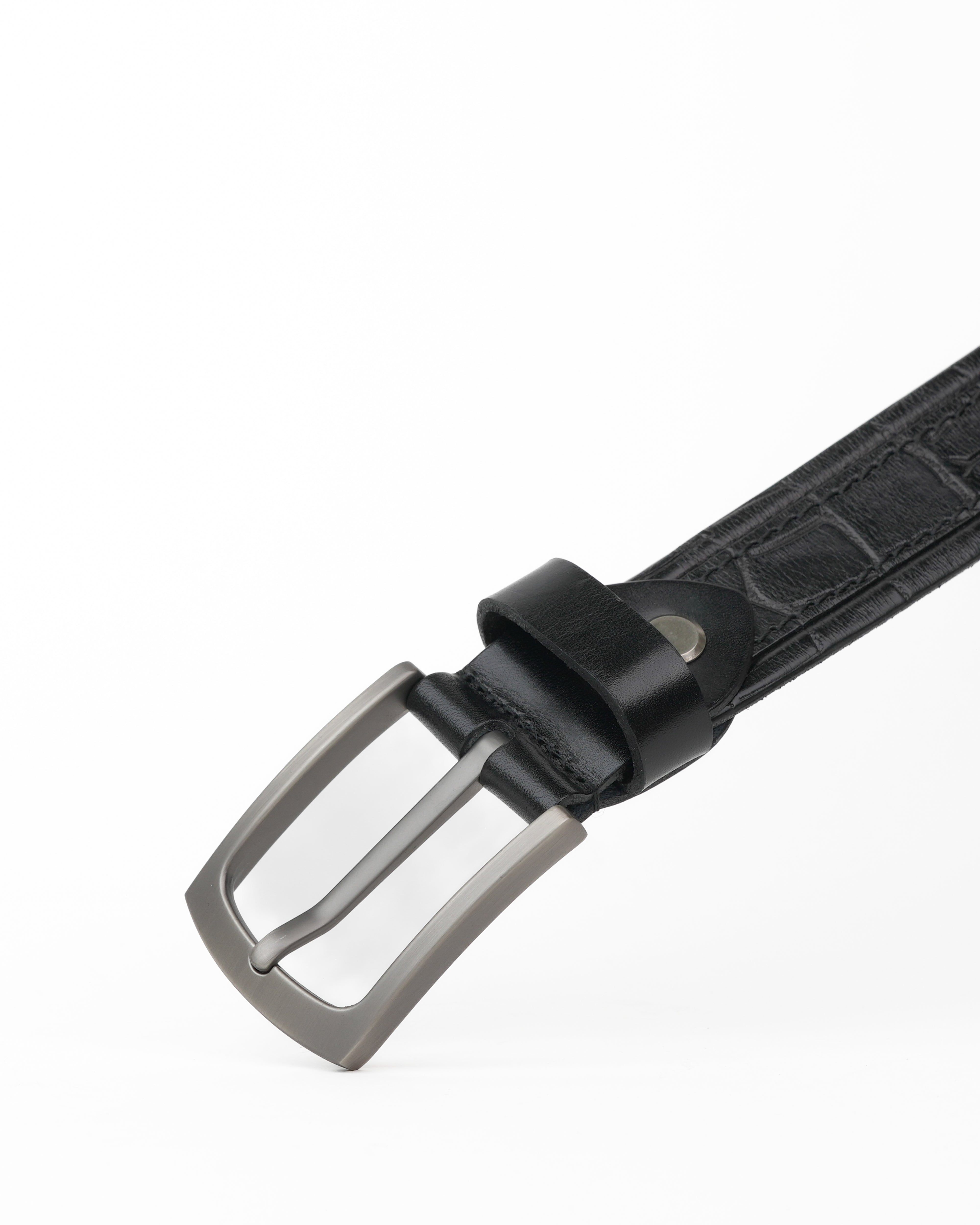 SHALAPI Genuine leather belts in black