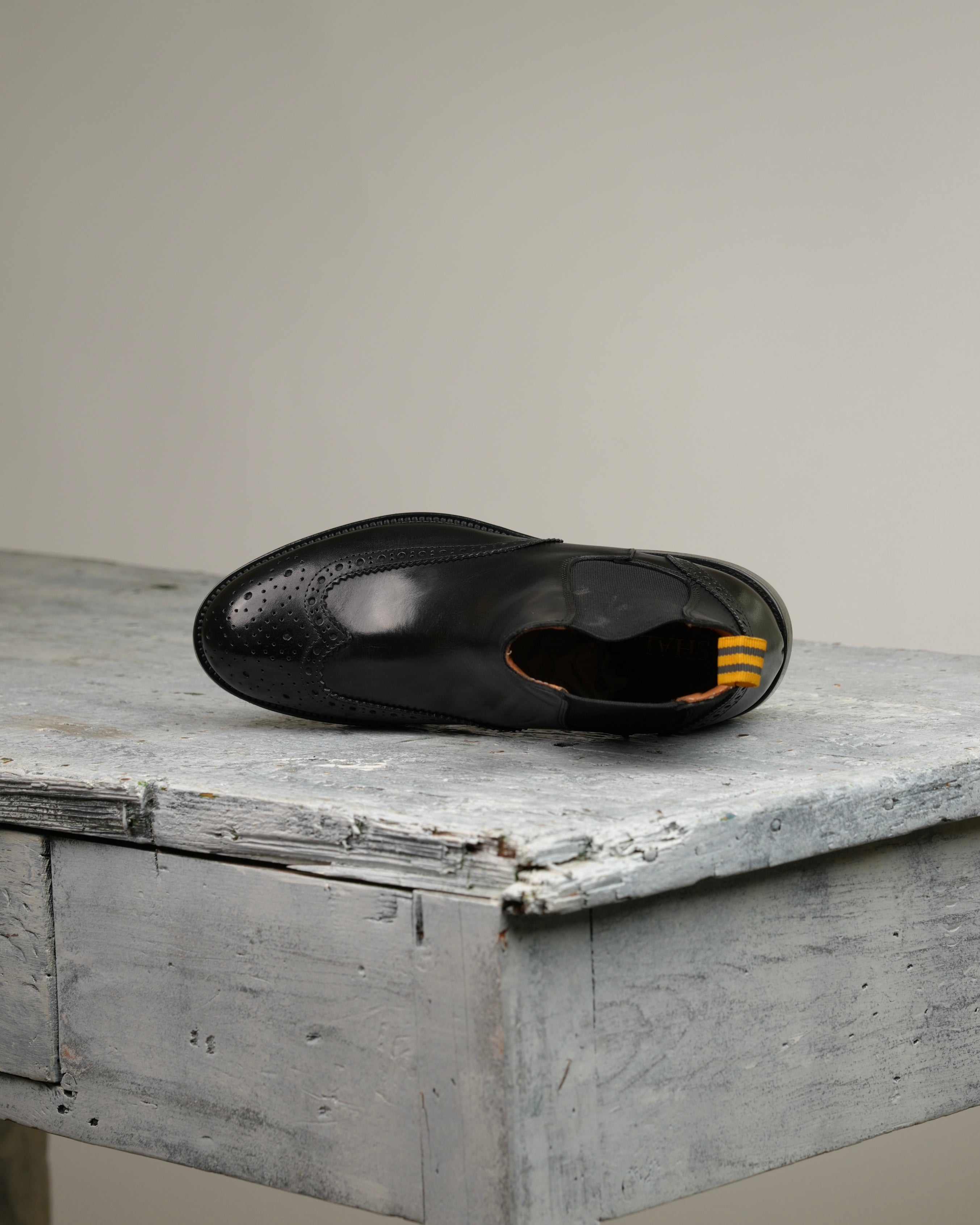 SHALAPI Napoli luxury oxford Chelsea boots 1.1 in black