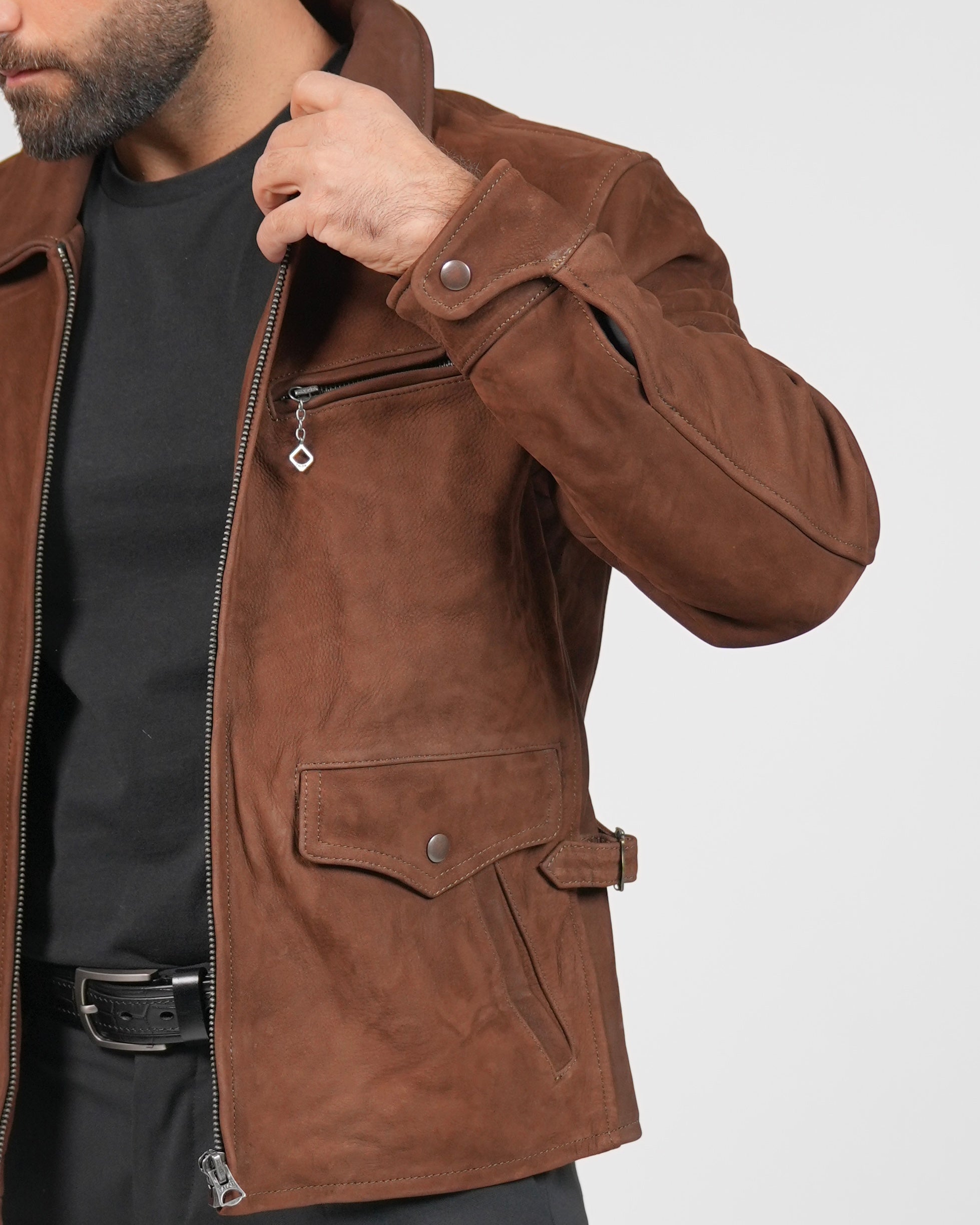 SHALAPI Modena Nubuck Calfskin Jacket