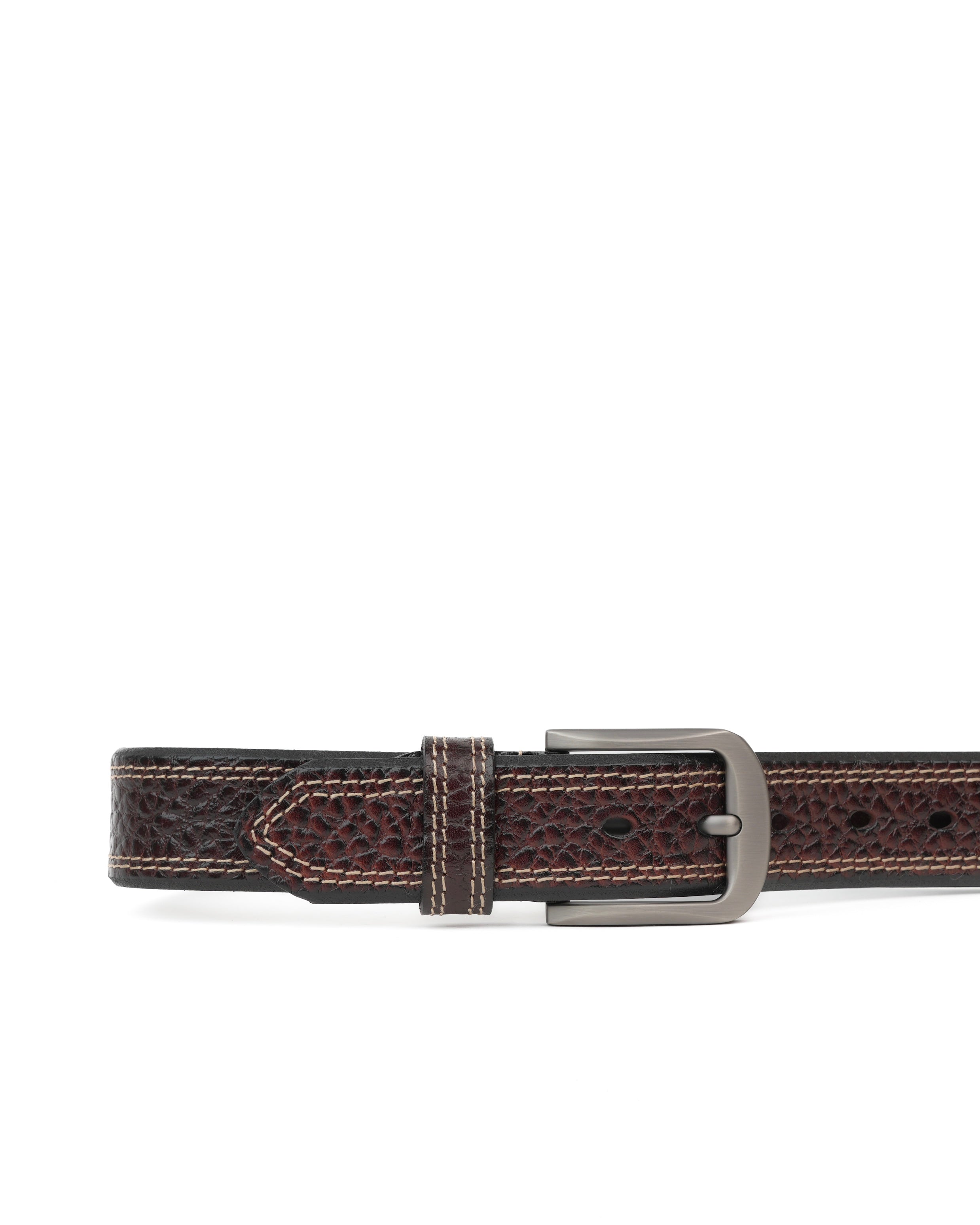 SHALAPI Genuine leather belts for jeans in black