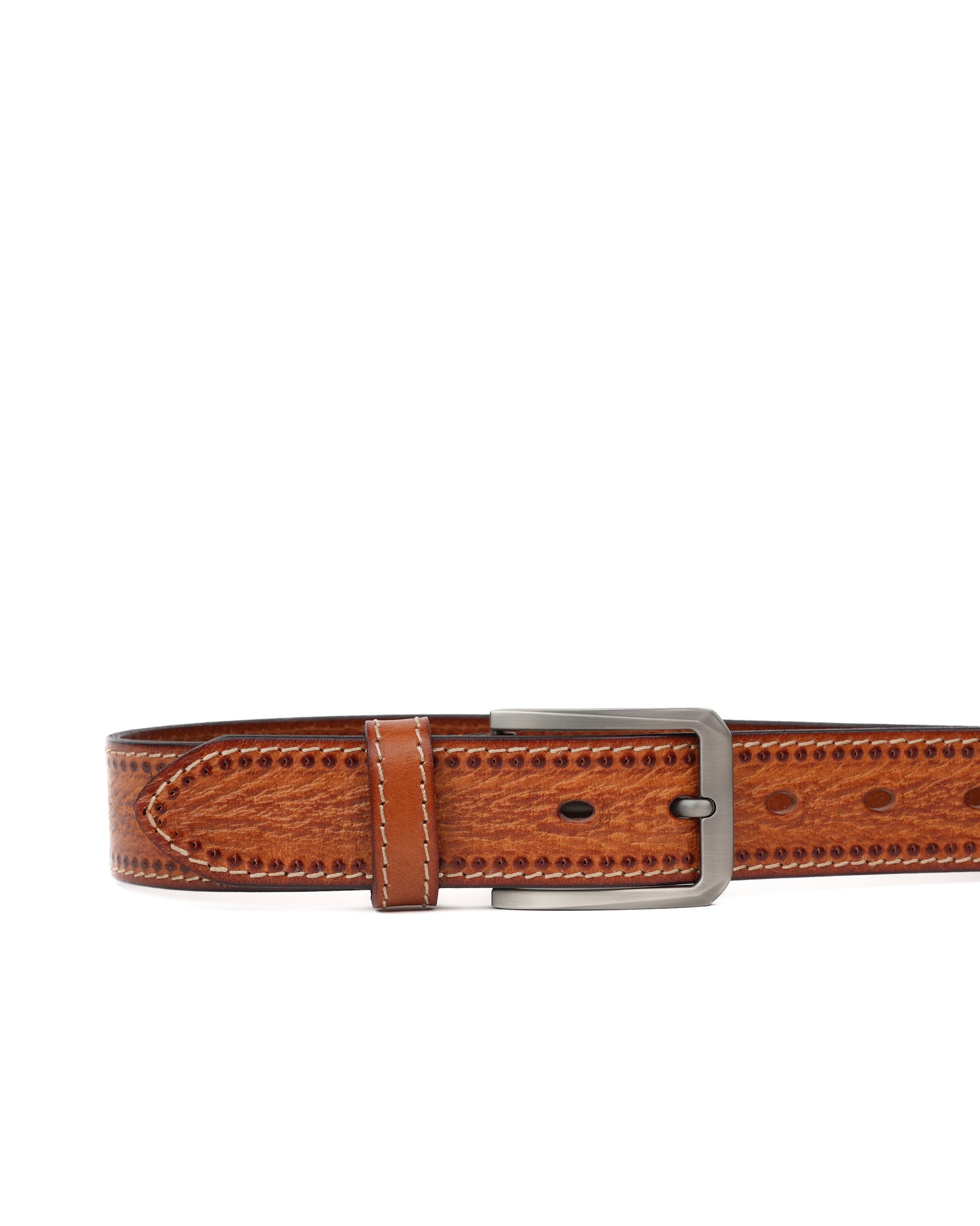 SHALAPI Genuine leather belts in Camel