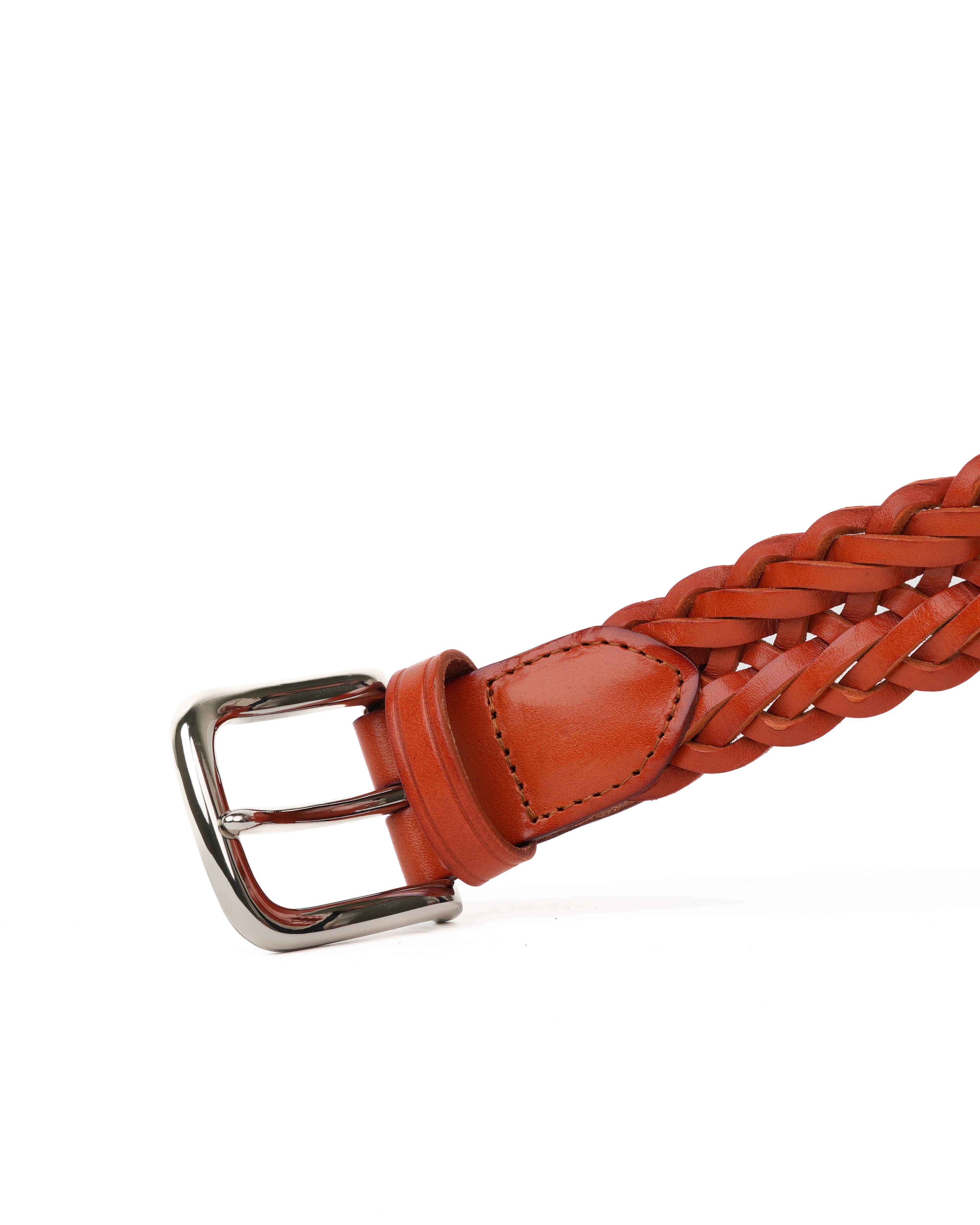 Handmade Braided Leather Belt in Camel – Shalapi Italy