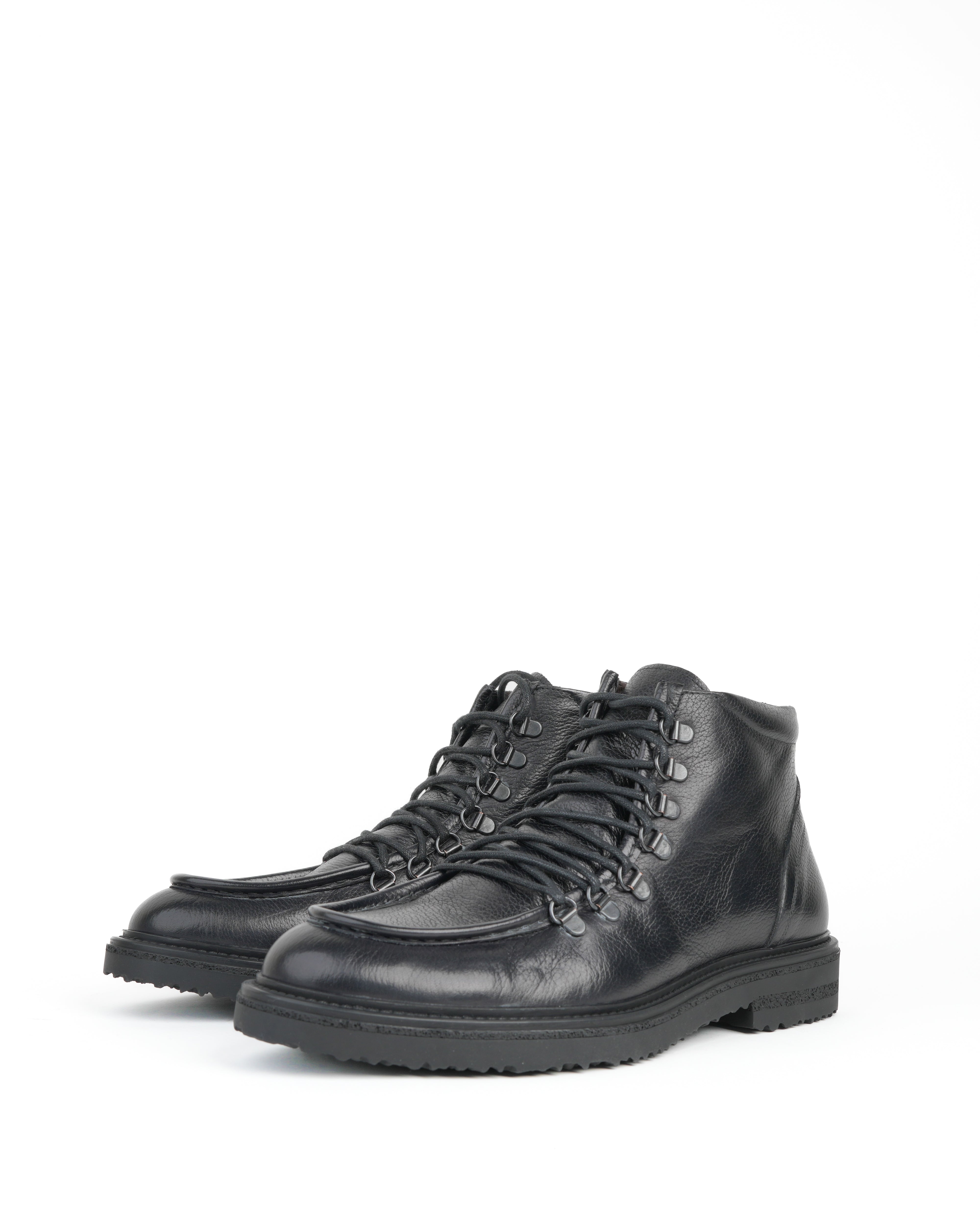 SHALAPI Fracap 1.1 luxury boots in full grain leather in black
