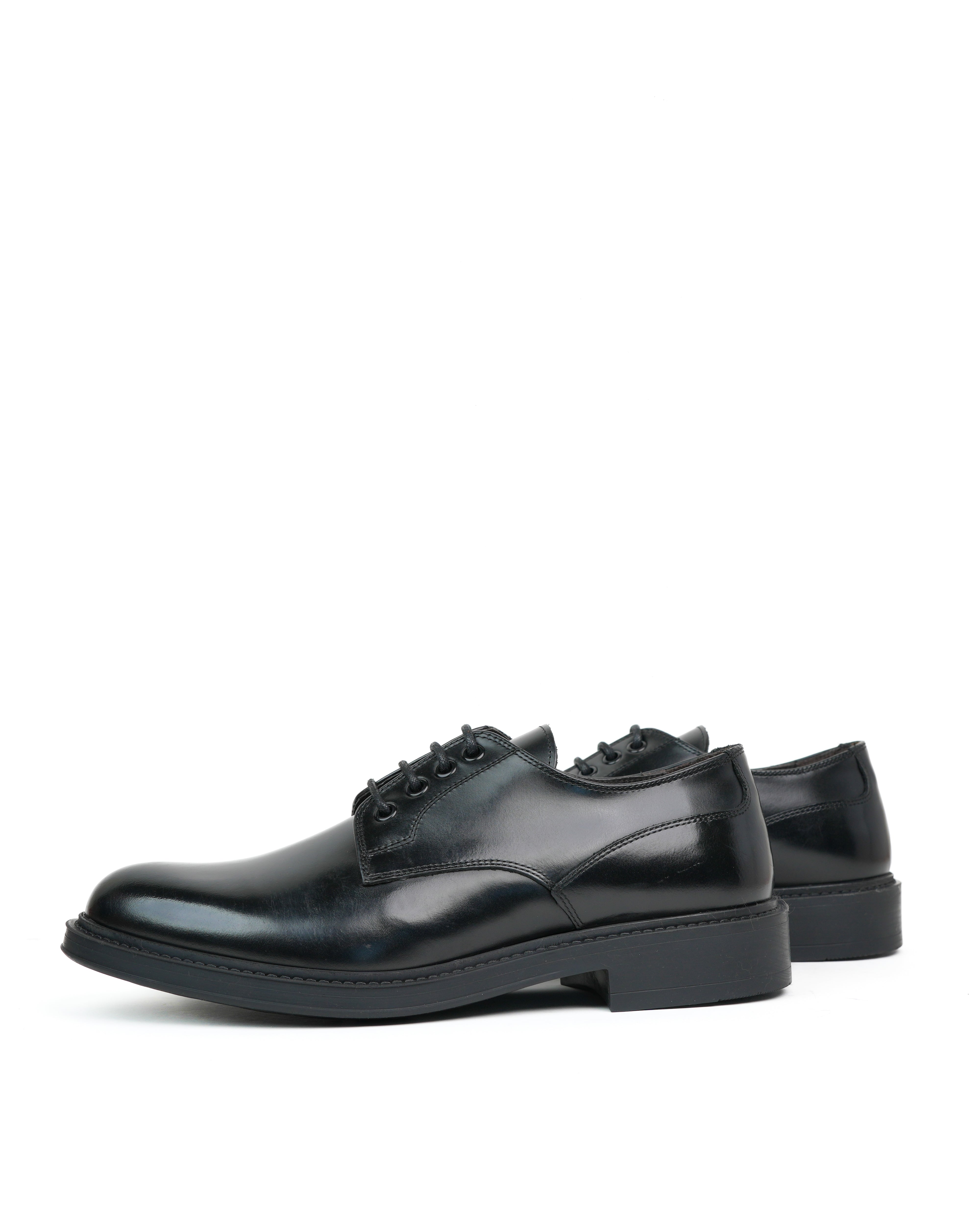 SHALAPI luxury LEO Derby shoes 1.1 in shiny Black