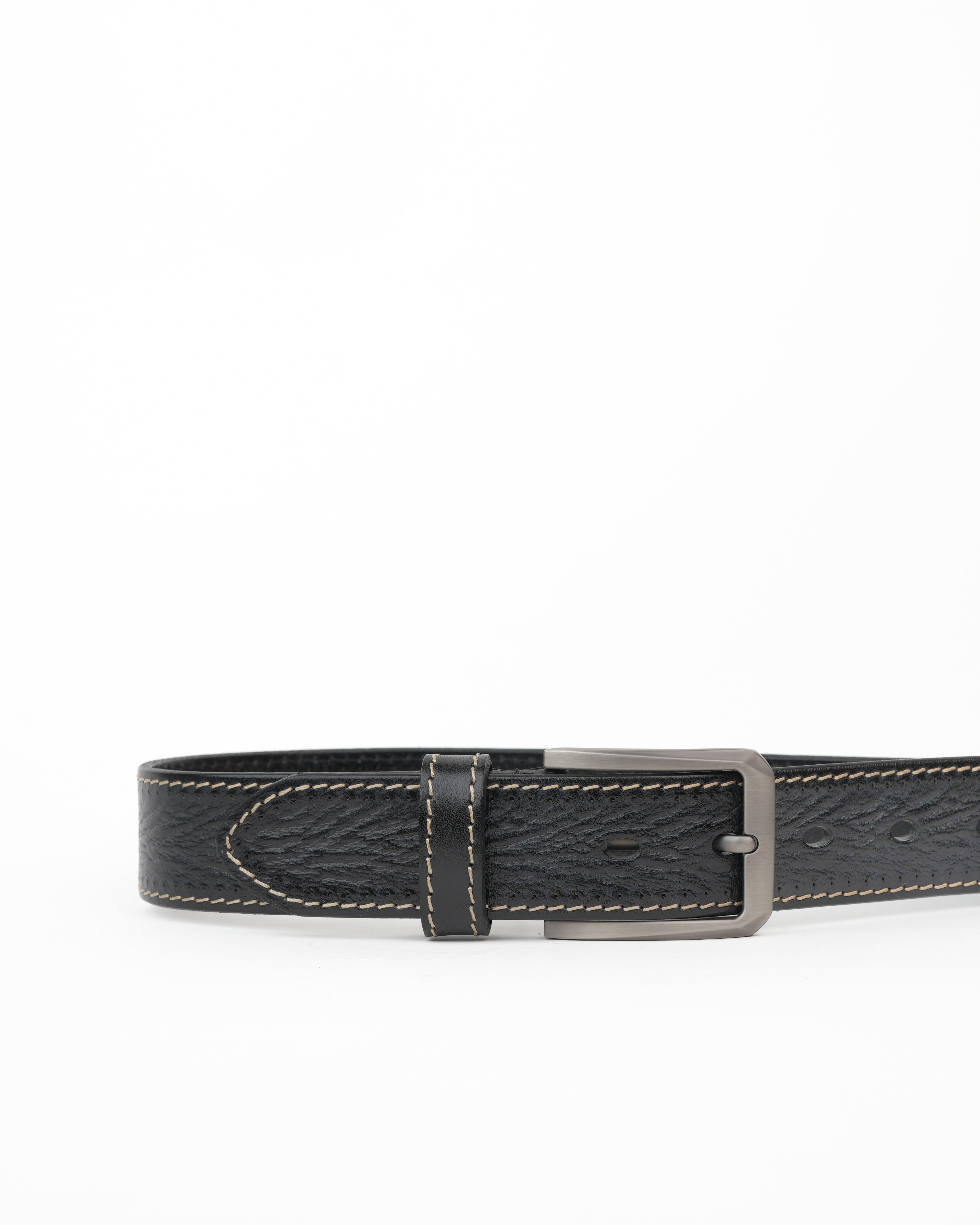 SHALAPI Genuine leather belts in black