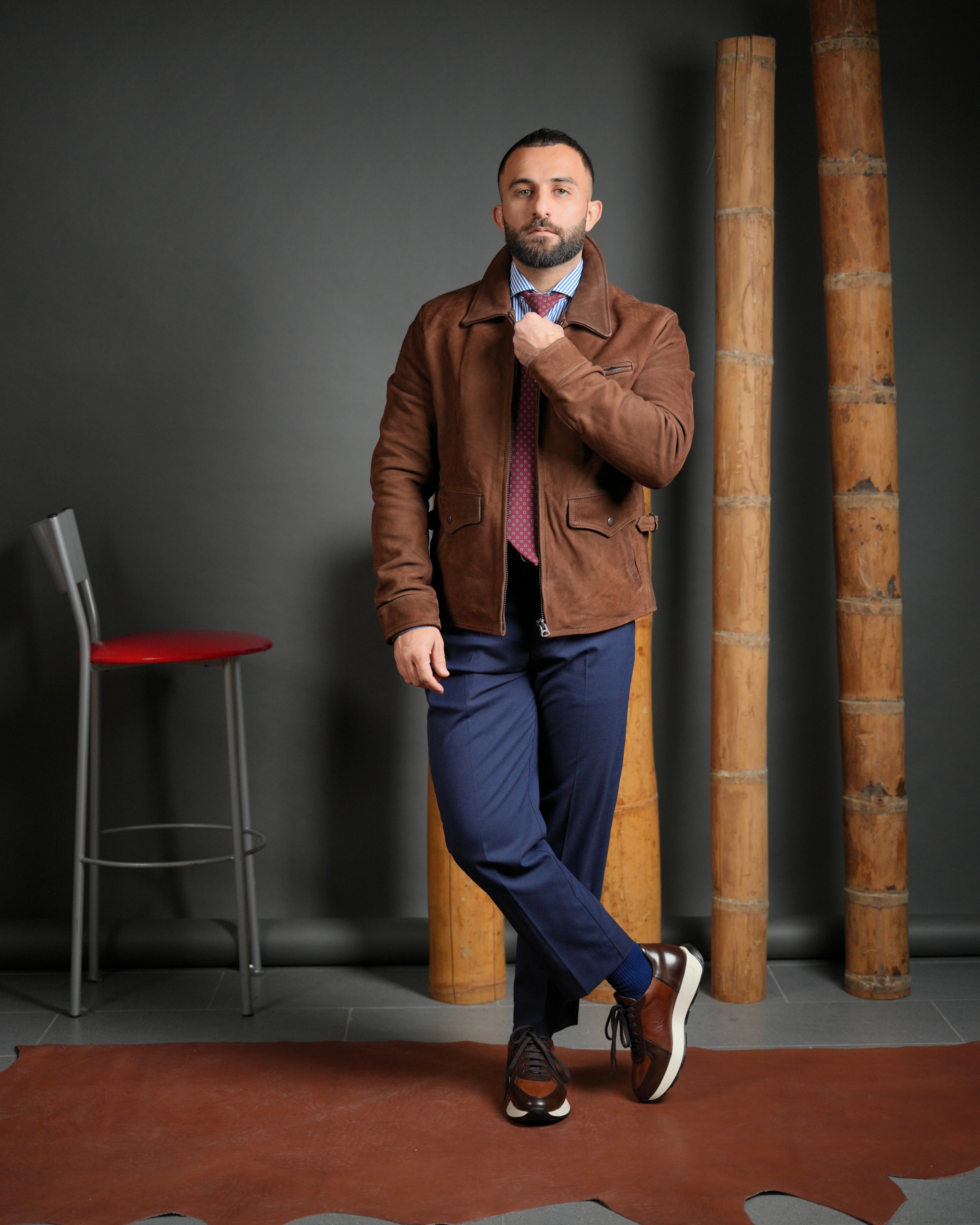 SHALAPI Milano 1.1 luxury sneakers for men in camel