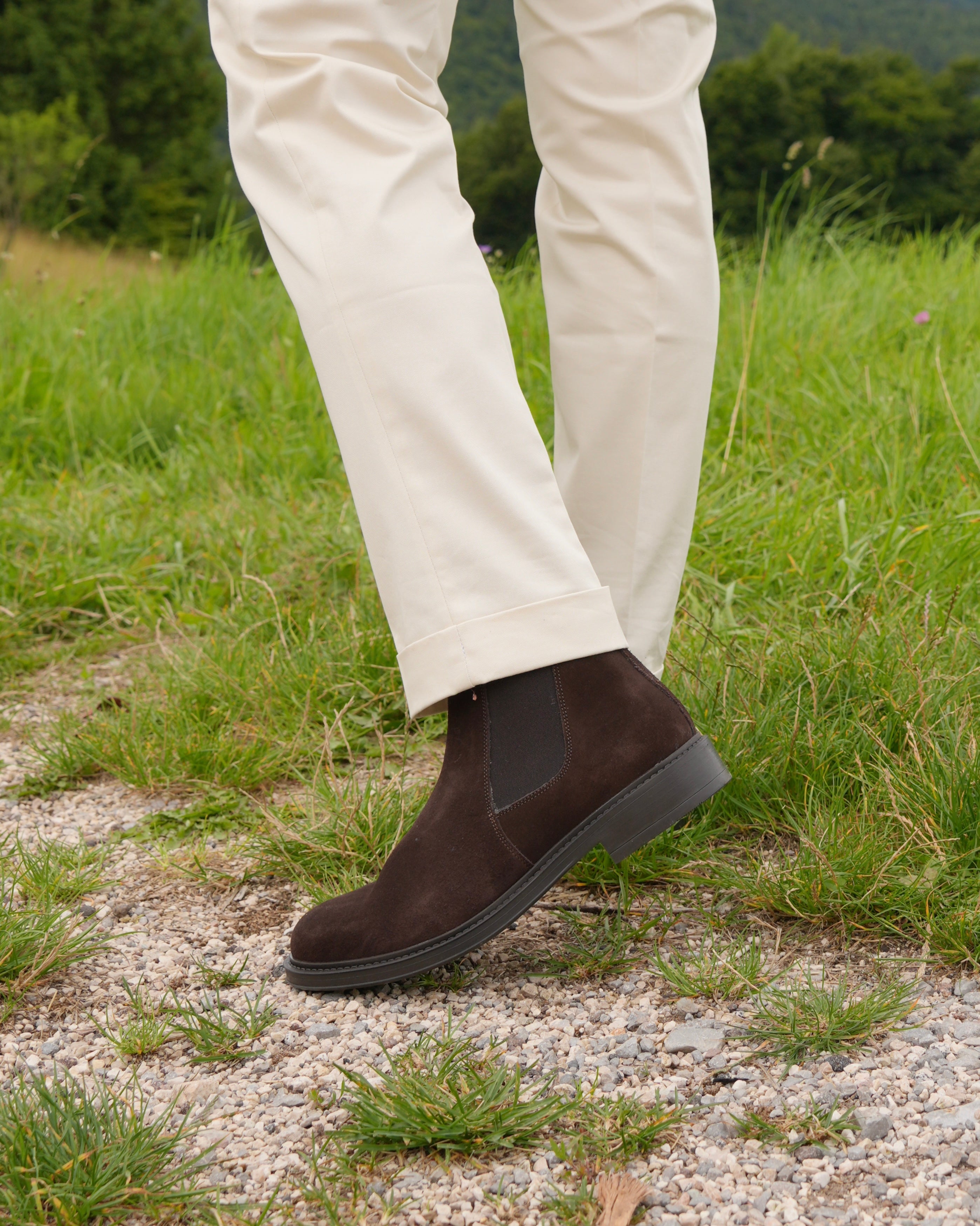 SHALAPI luxury Street boots 1.1 in suede brown
