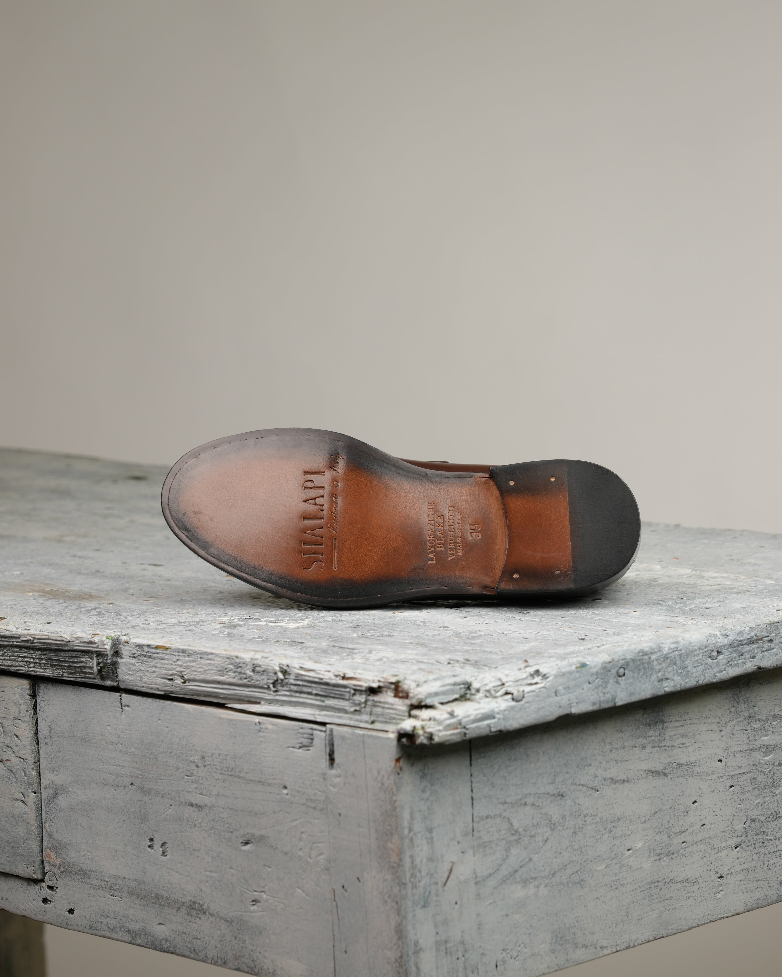 SHALAPI Napoli 1.1 penny loafers for men in Brown
