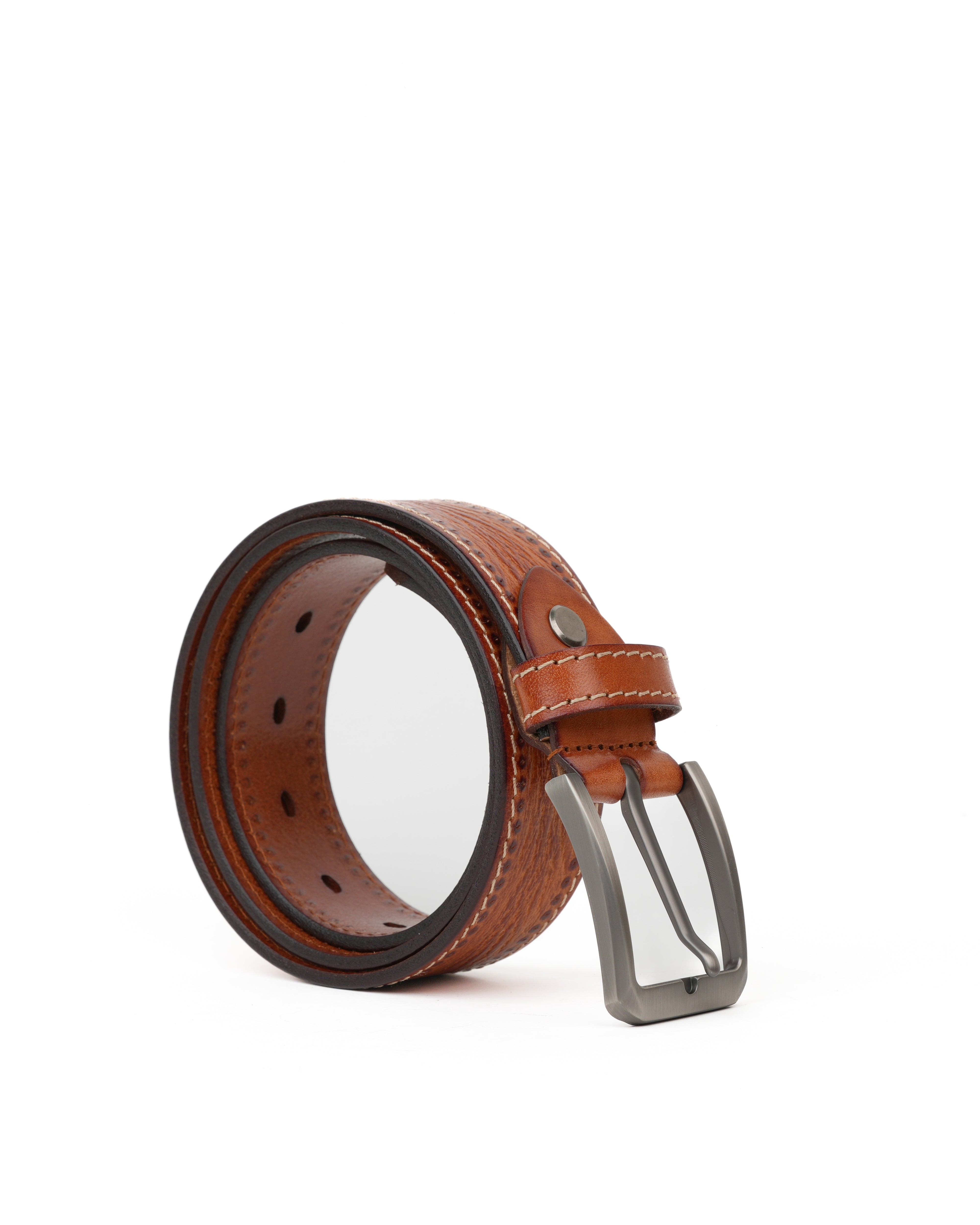 SHALAPI Genuine leather belts in Camel
