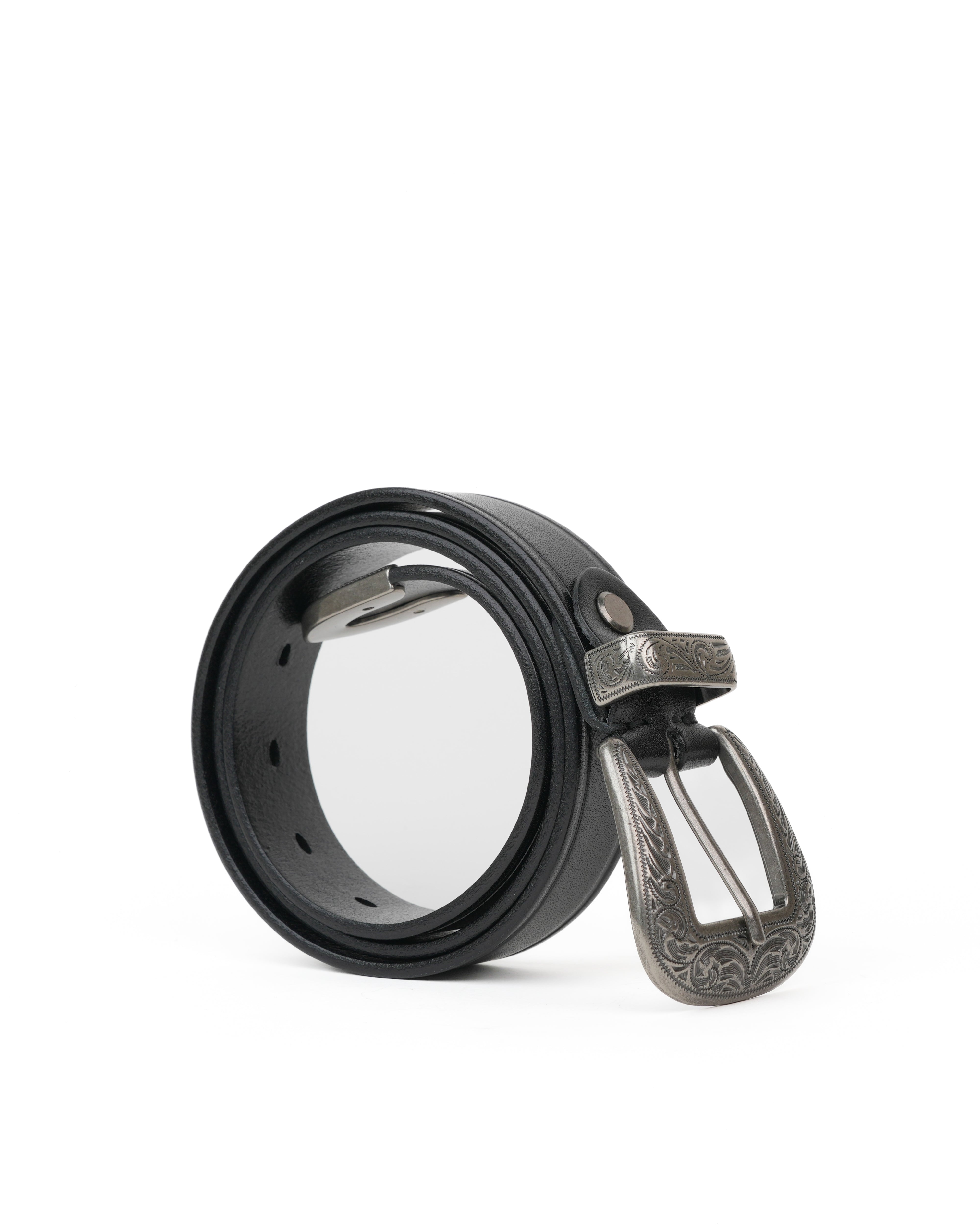 SHALAPI Genuine leather belts in black