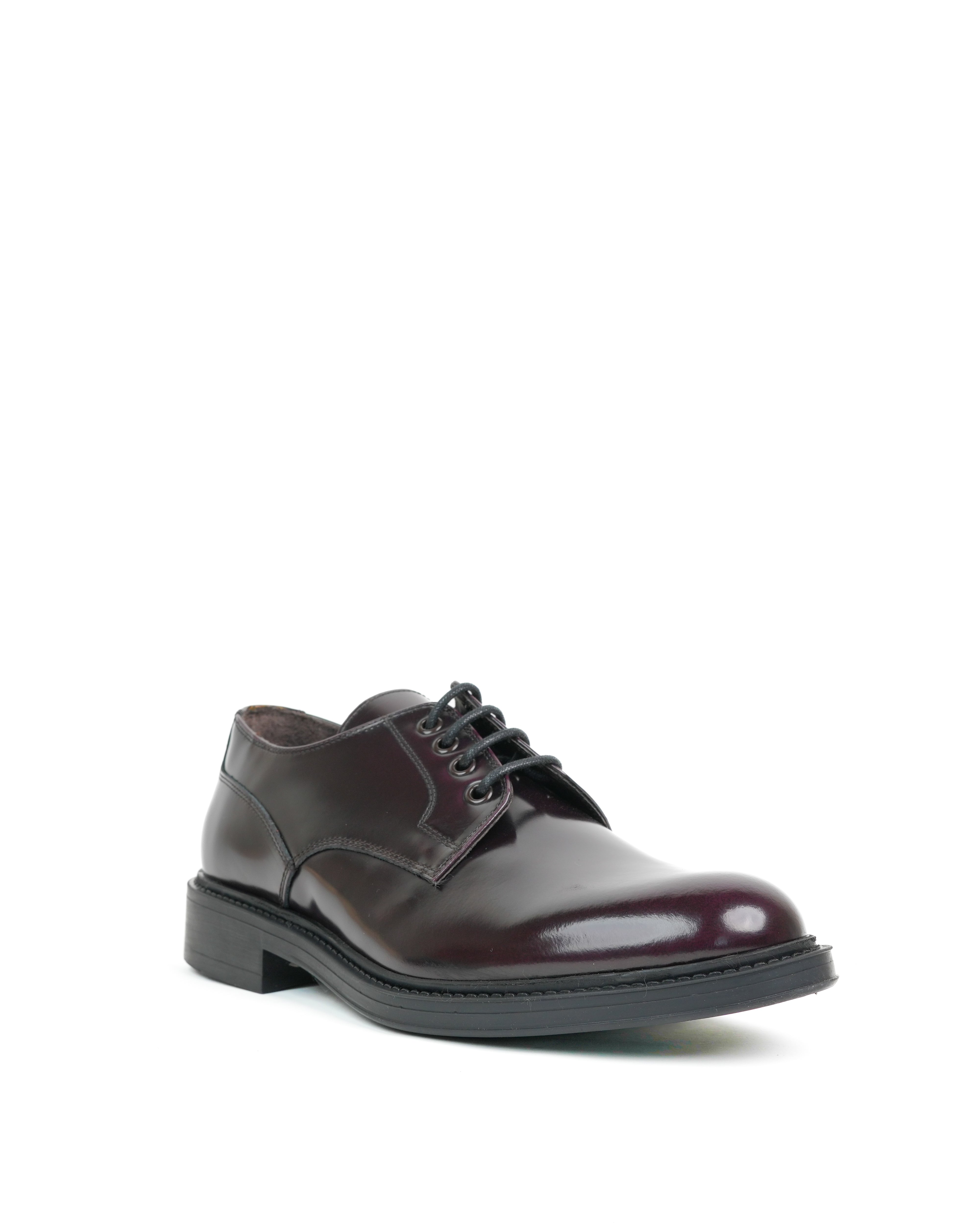 SHALAPI luxury LEO Derby shoes 1.1 in shiny Burdo