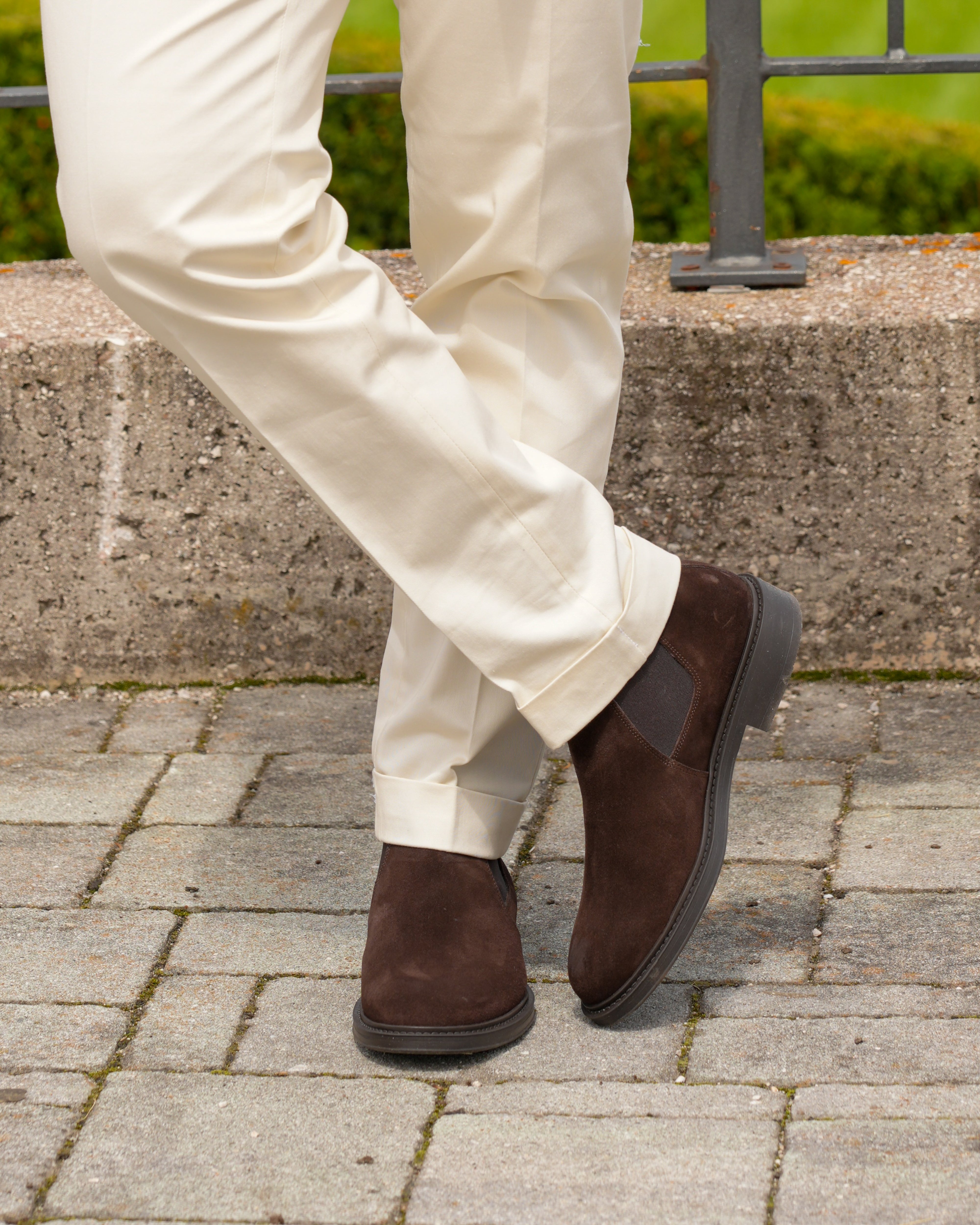 SHALAPI luxury Street boots 1.1 in suede brown