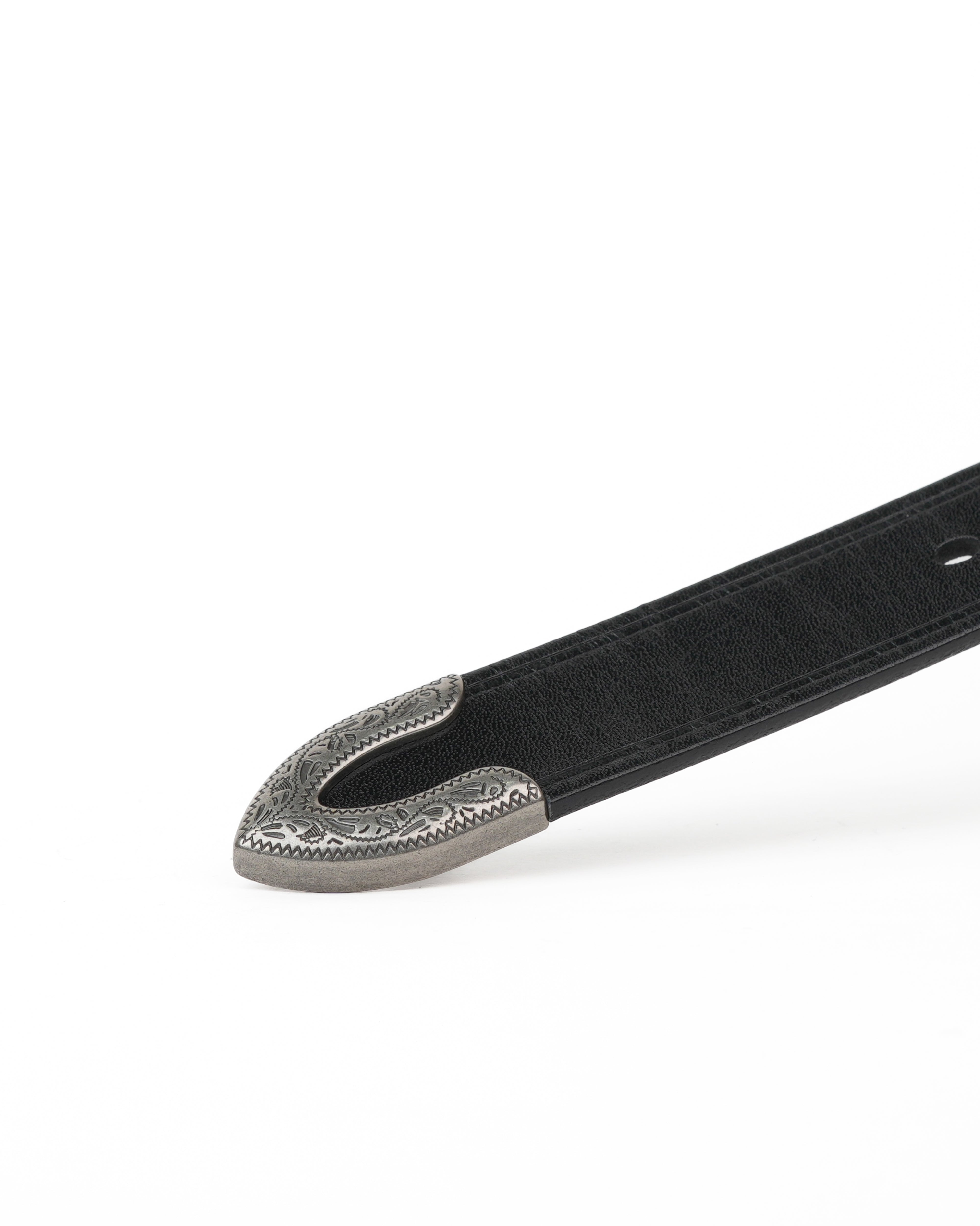 SHALAPI Genuine leather belts in black