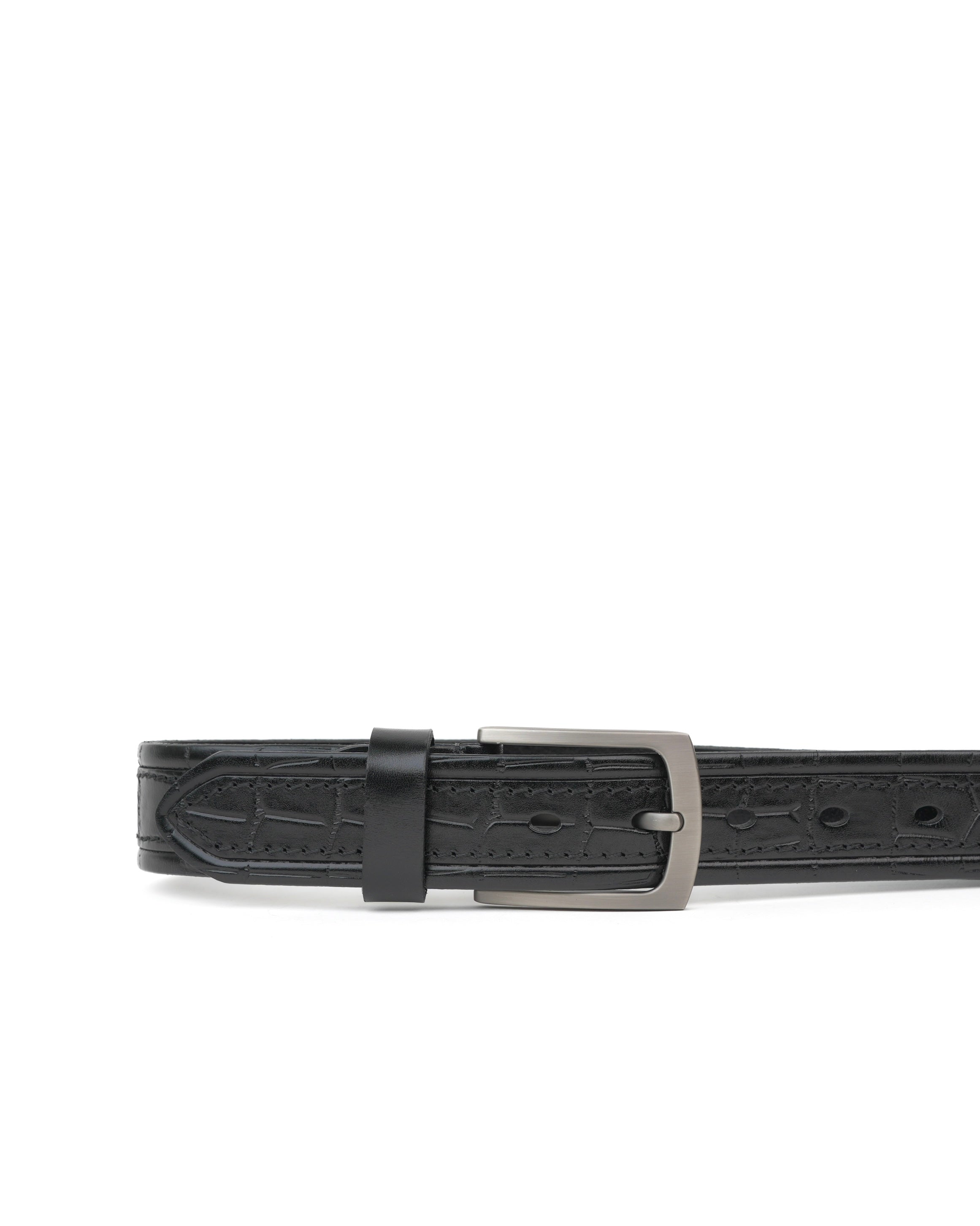 SHALAPI Genuine leather belts in black
