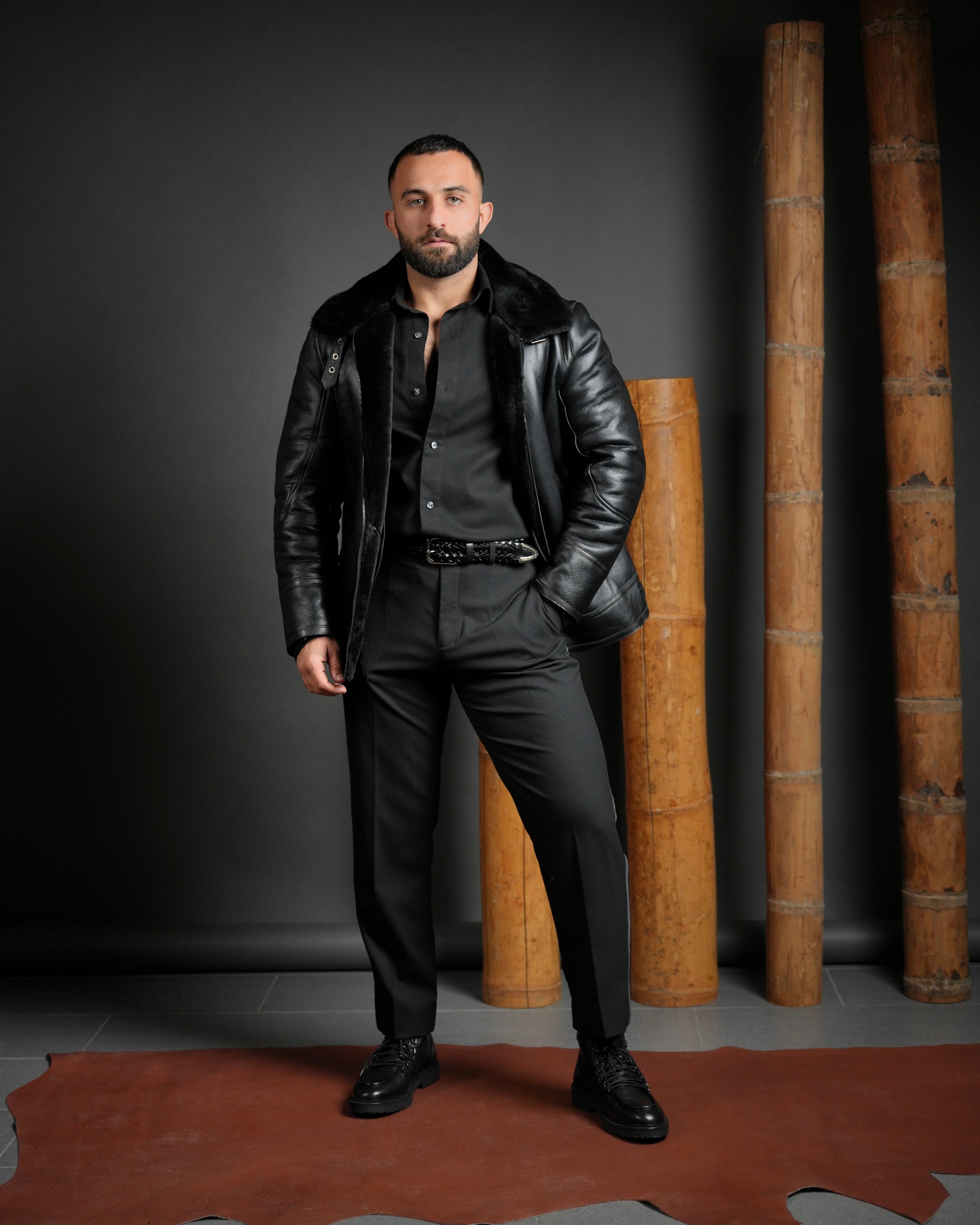 SHALAPI Fracap 1.1 luxury boots in full grain leather in black