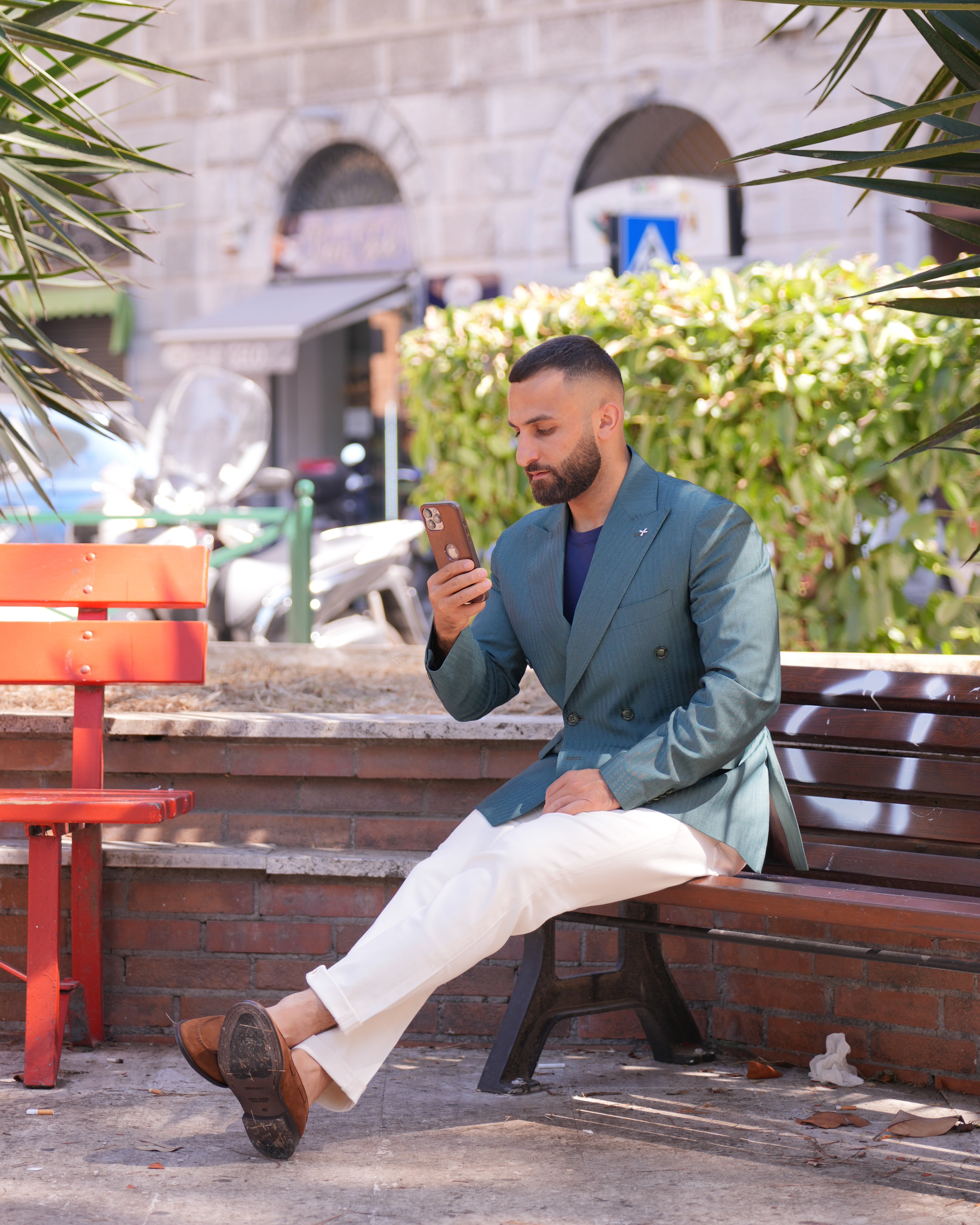 SHALAPI Bari 1.1 tassel loafers for men in suede leather in camel