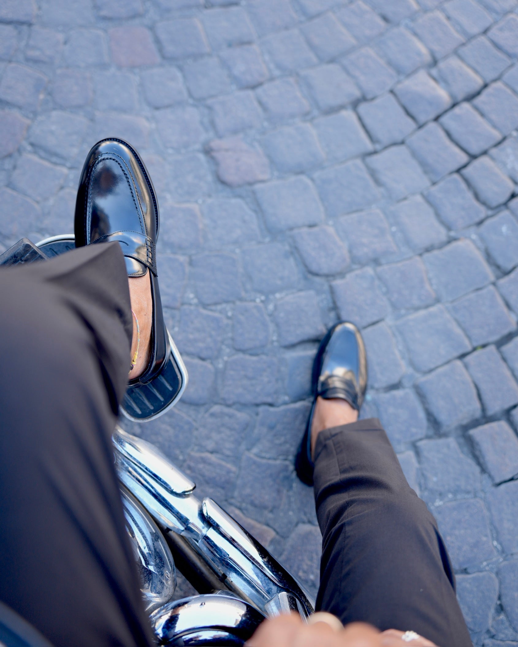 SHALAPI Napoli 1.1 penny loafers for men in Balck