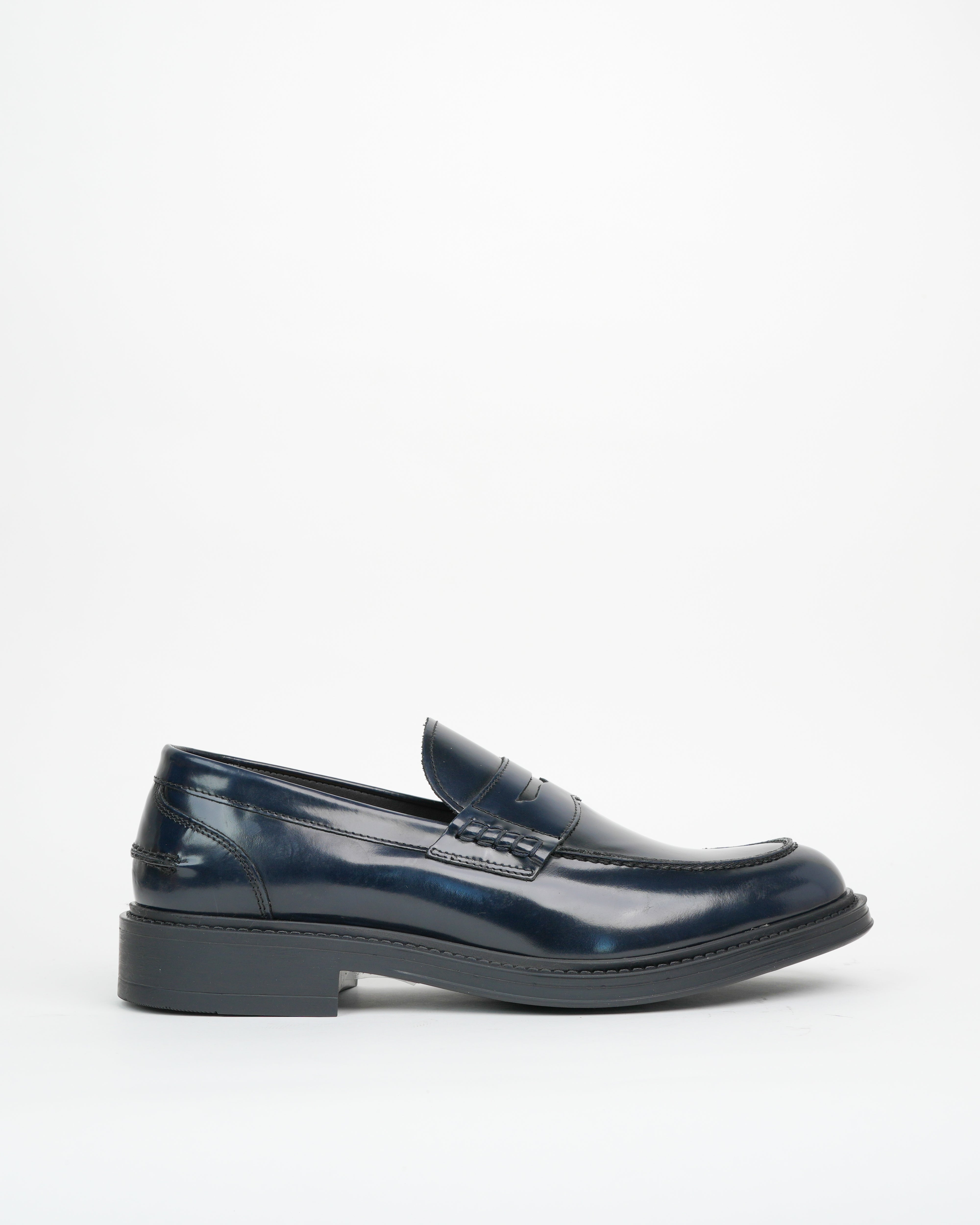 SHALAPI Chester 1.1 penny loafers for men shiny blue